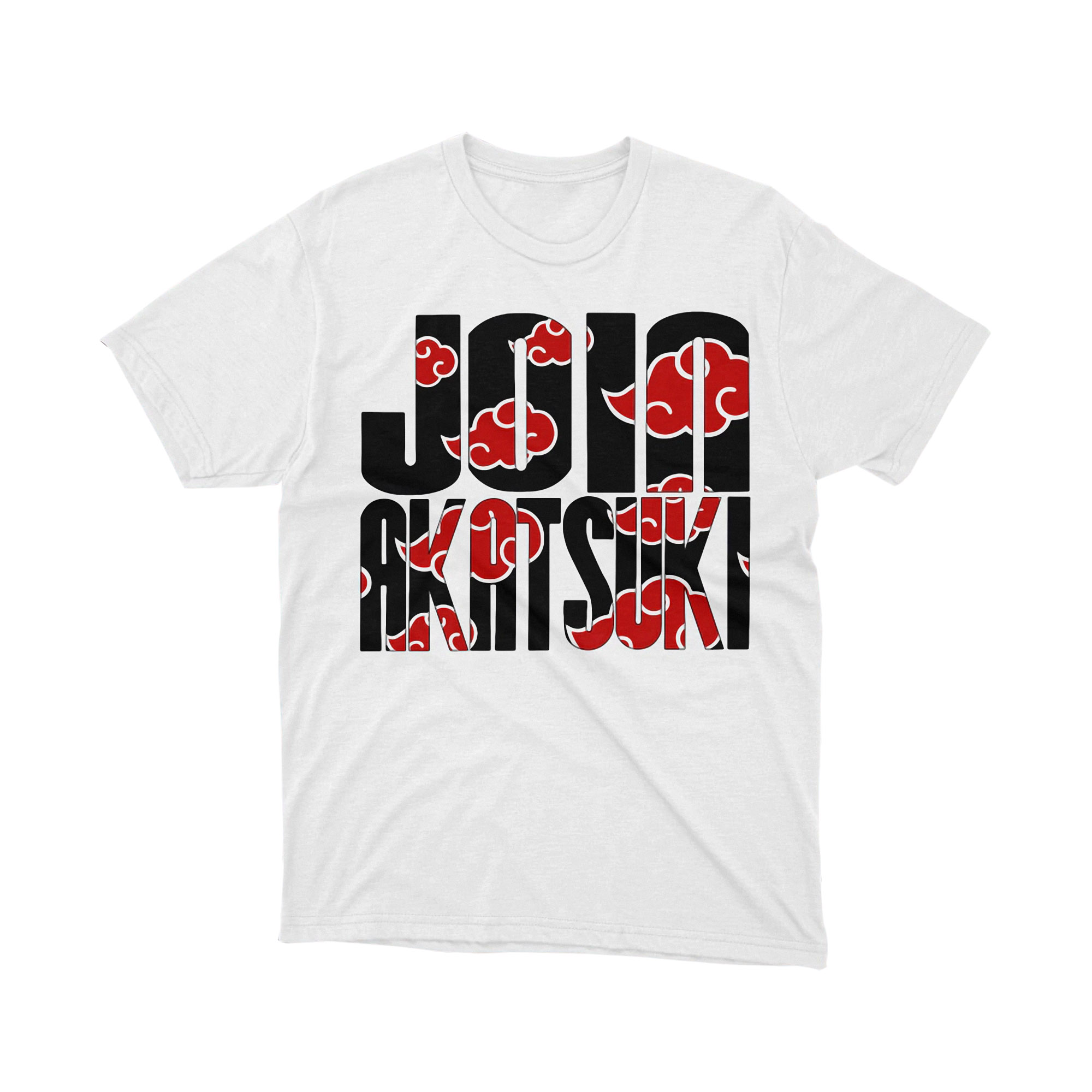 Akatsuki Red Cloud Jojo Letter Box Naruto Parody Anime T Shirt