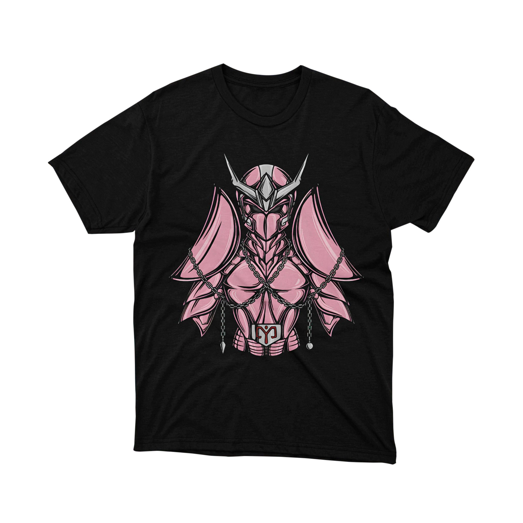 Andromeda Pink Chain Armor T Shirt Saint Seiya Anime Graphic Tee Unisex Japanese Manga Shirt for Fans Retro Gift