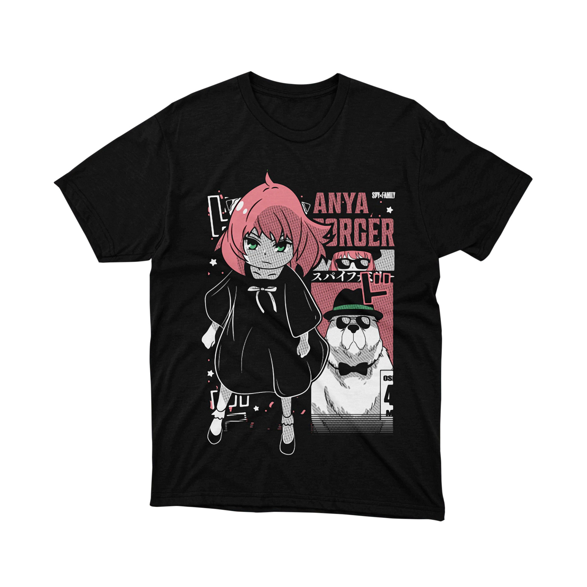 Anya Forger Spy Family T Shirt, Cheerful Chibi Anime Graphic Tee, Cute Japanese Cartoon Shirt for Men and Women, Otaku Gift