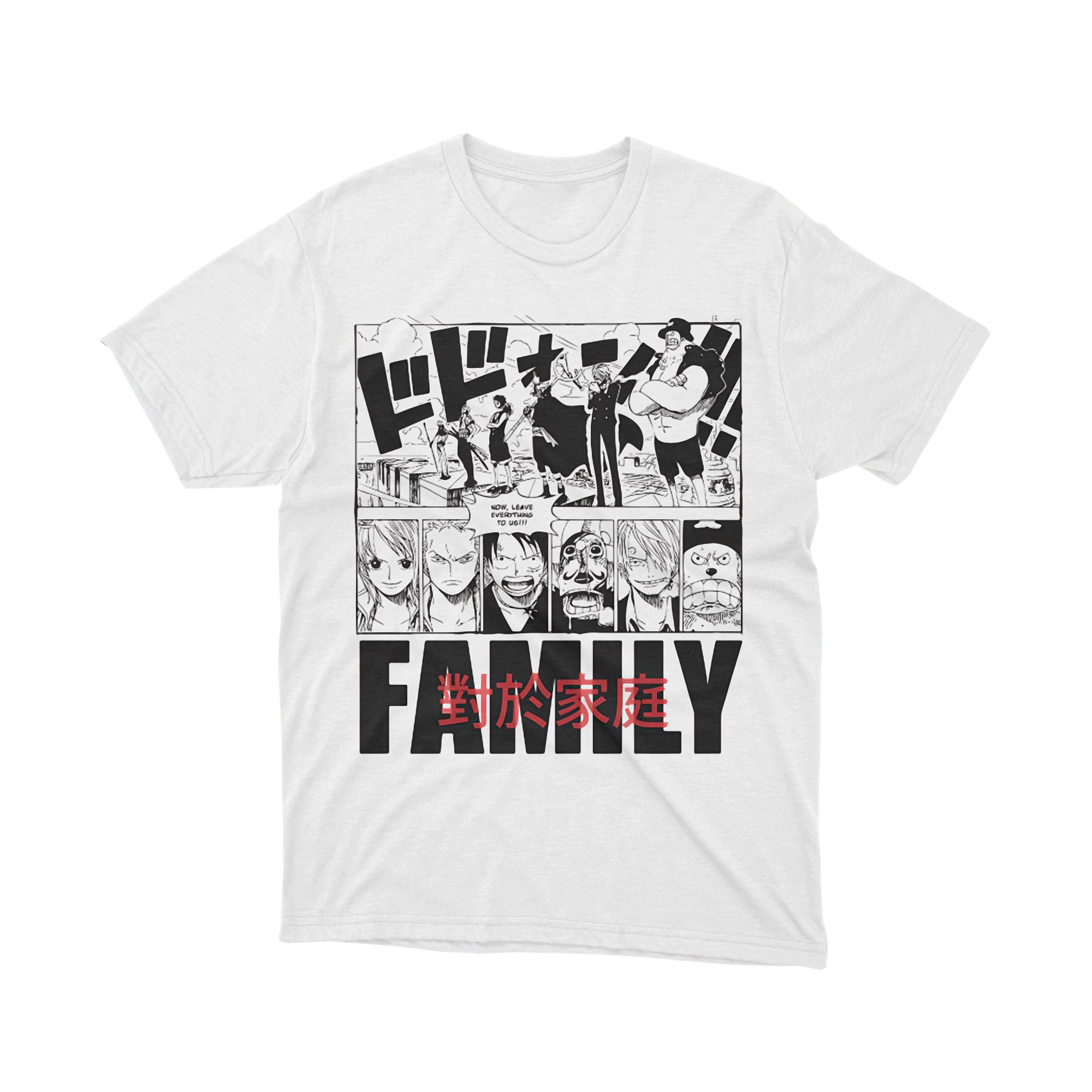 Baratie Family Manga Panel Classic One Piece Black White Art T Shirt
