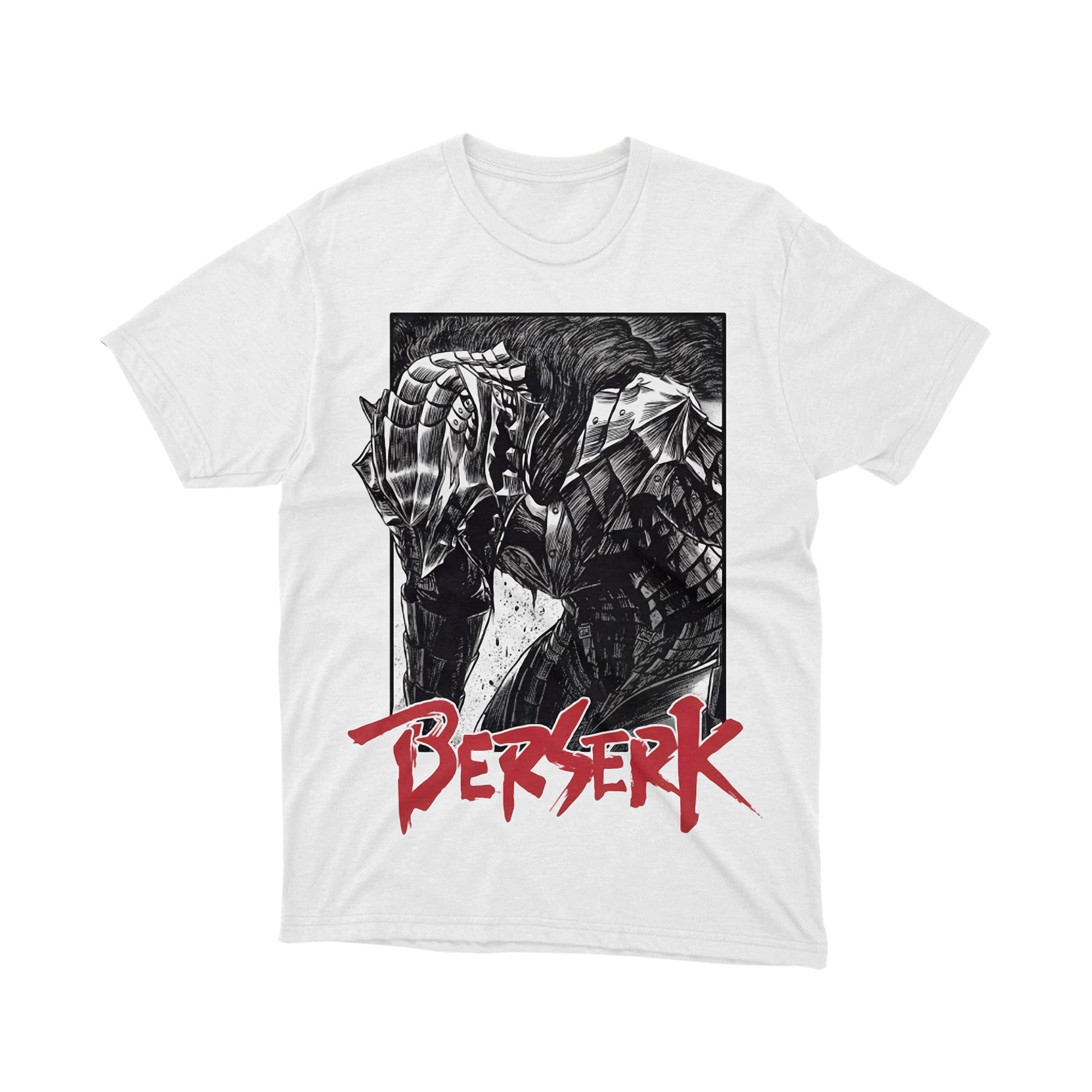 Berserk T Shirt Armored Guts Dark Knight Manga Anime Graphic Gift