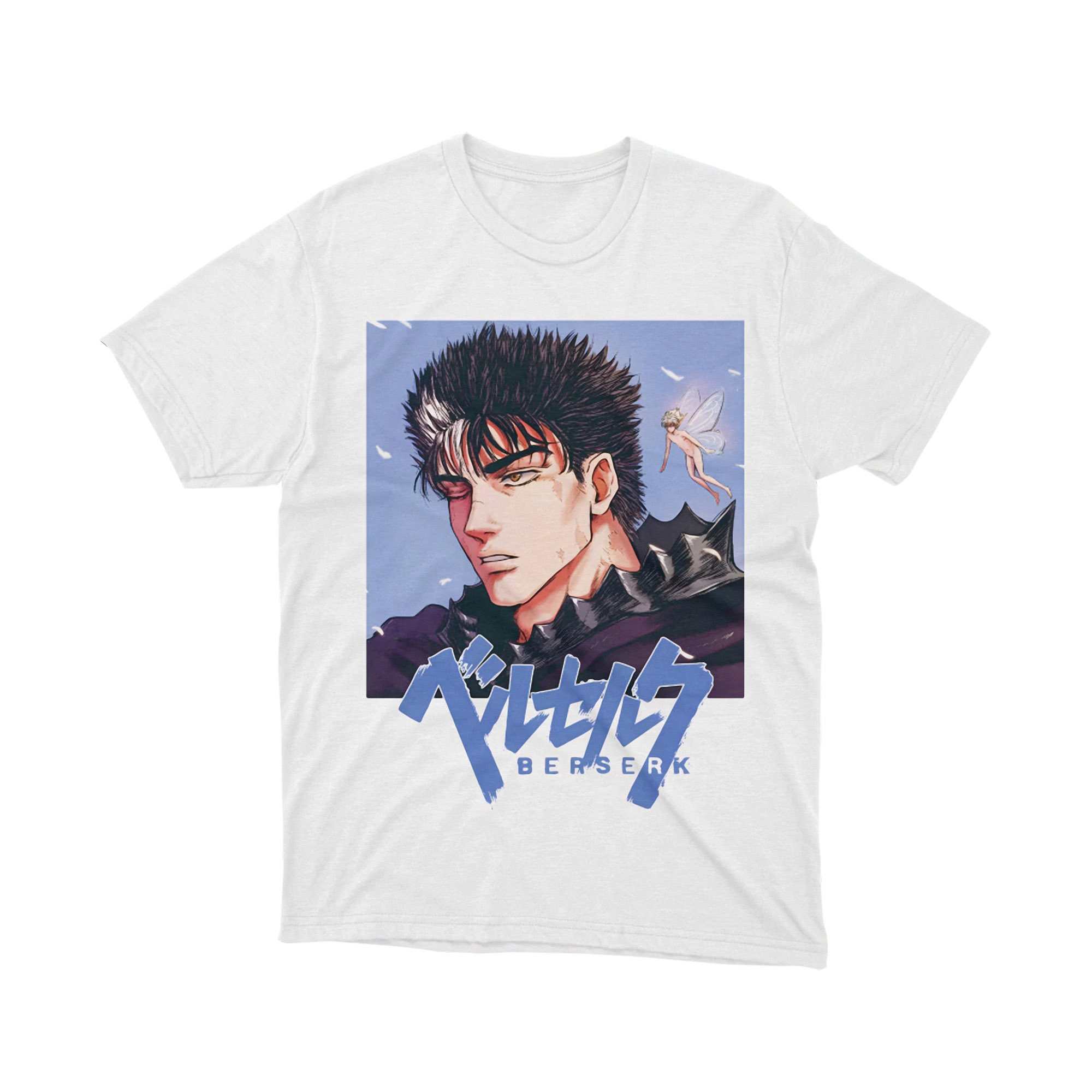 Berserk T Shirt Guts and Puck Classic Anime Portrait Manga Fan Tee