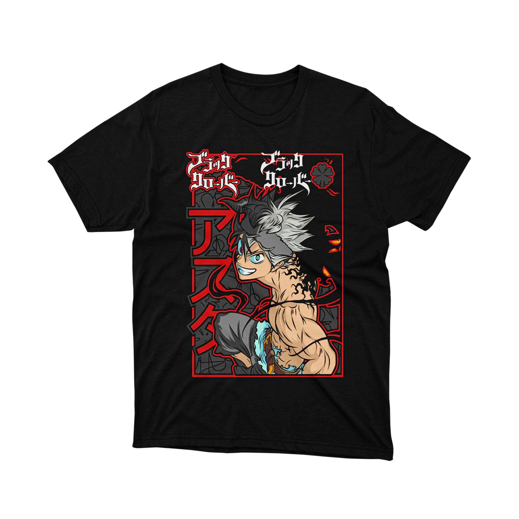 Black Bulls Black Clover Shirt Yami Sukehiro Anime Manga Tee, Japanese Graphic T-Shirt
