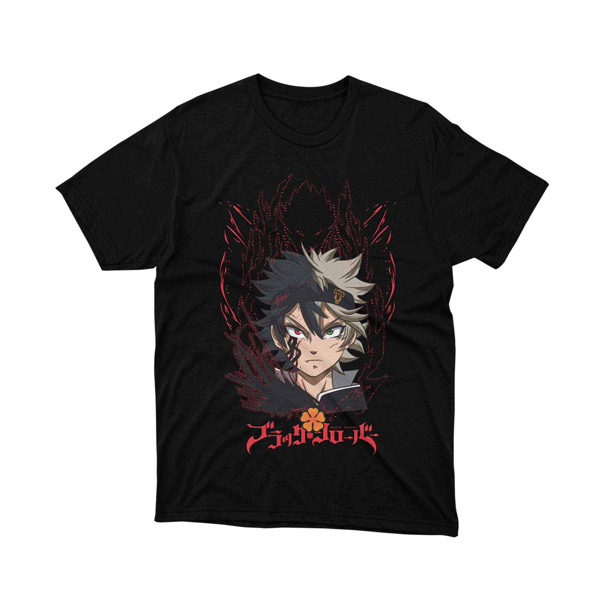 Black Clover Asta Anime T-Shirt Japanese Manga Graphic Tee, Unisex Gift for Anime Fans