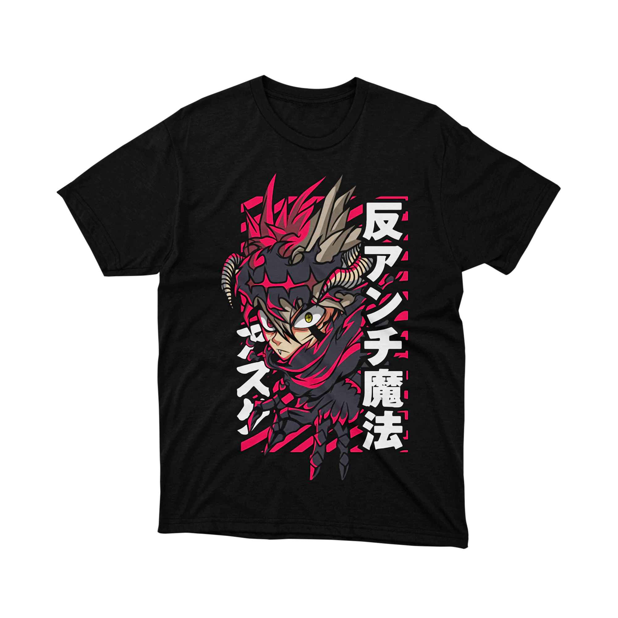 Black Clover Asta vs Demon T-Shirt Limited Edition Anime Manga Streetwear Cosplay Tee