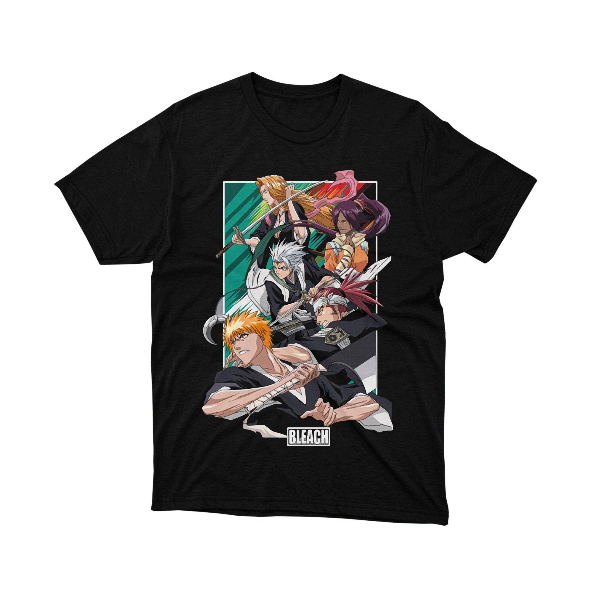 Bleach Ichigo Japanese Night Sky T-Shirt Manga Anime Art Graphic Tee, Soul Reaper Silhouette