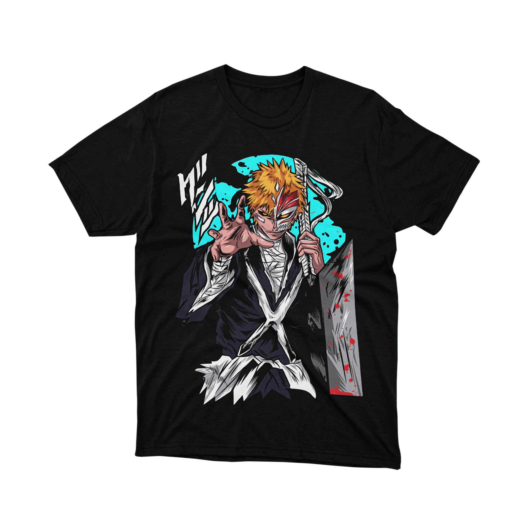 Bleach Ulquiorra Espada T-Shirt Green Energy Japanese Anime Manga Villain Graphic Tee