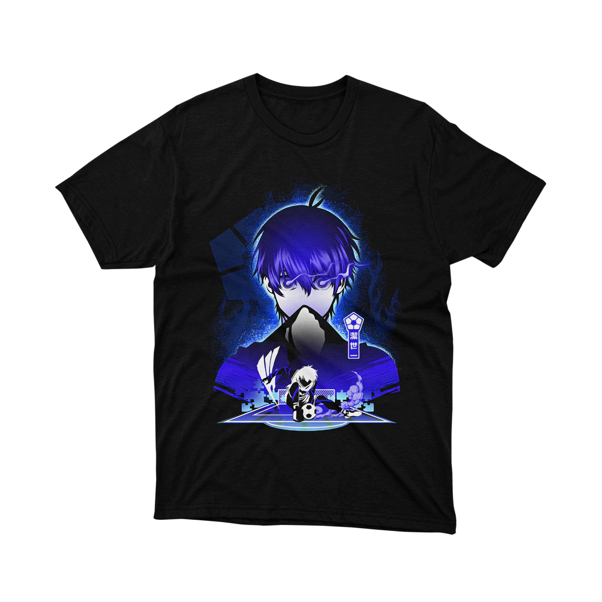 Blue Lock Egoist Striker Anime T Shirt Barou Shoei Football Manga Art