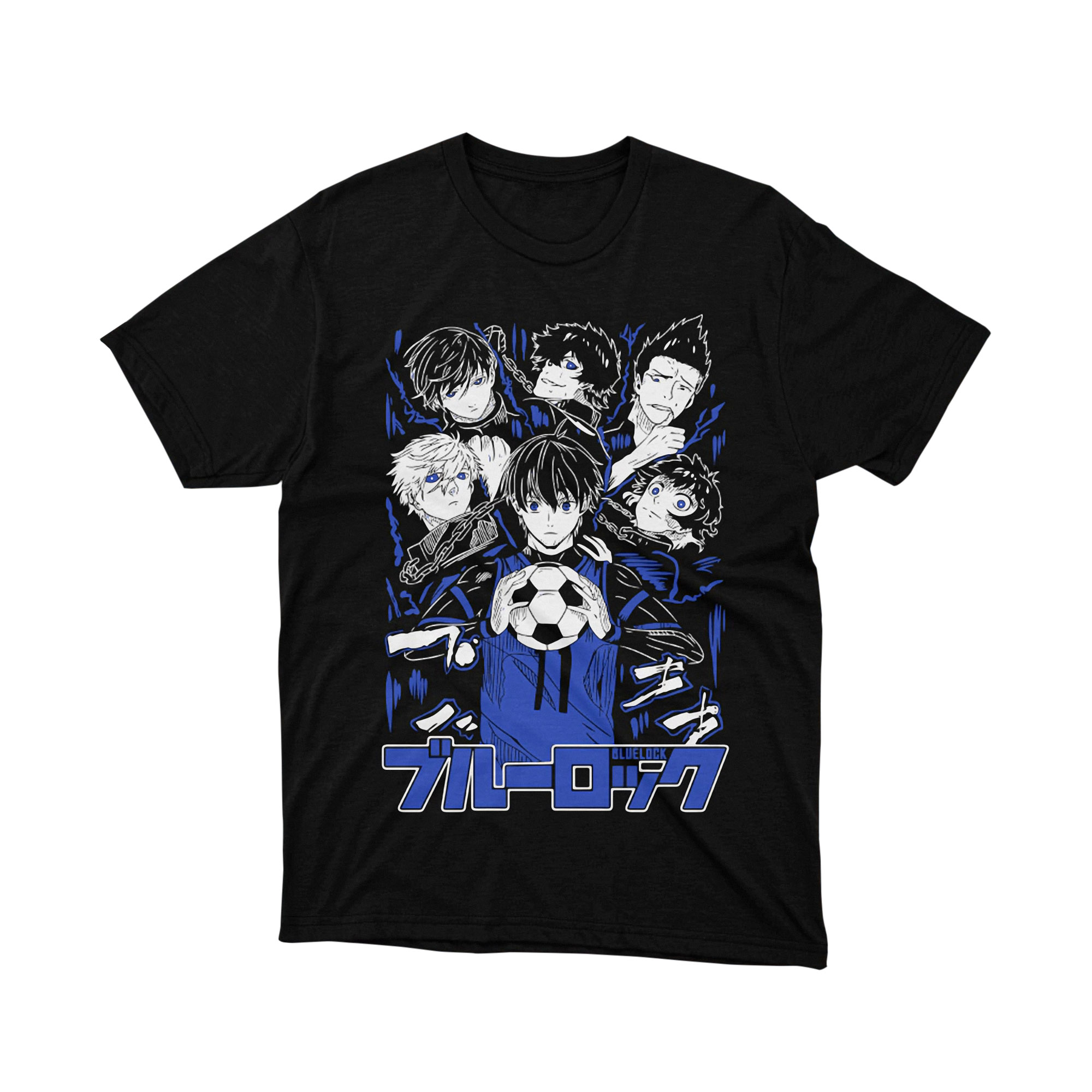 Blue Lock Isagi Yoichi Puzzle Anime T Shirt Soccer King Main Character