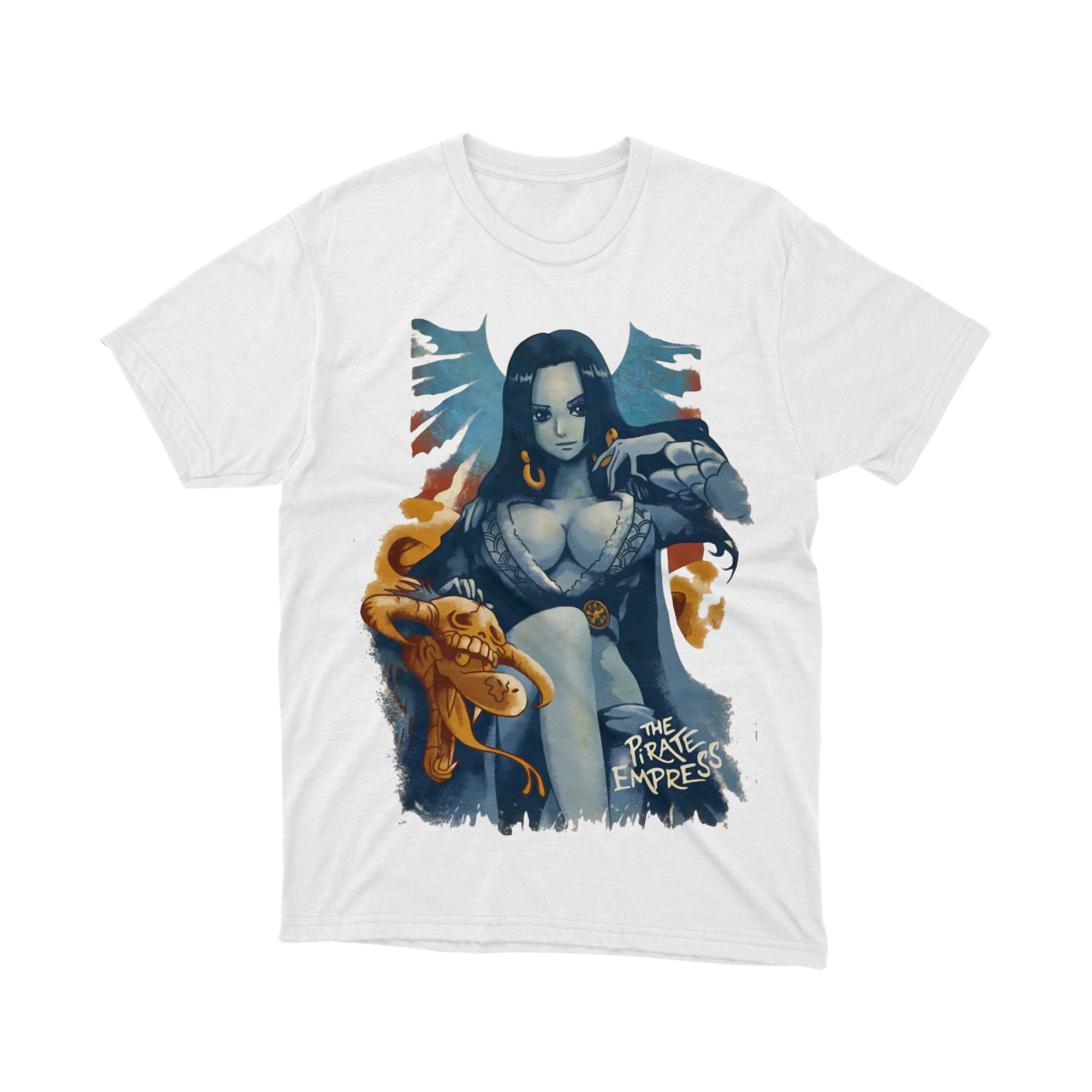 Boa Hancock Pirate Empress Elegant Pose One Piece Watercolor T Shirt