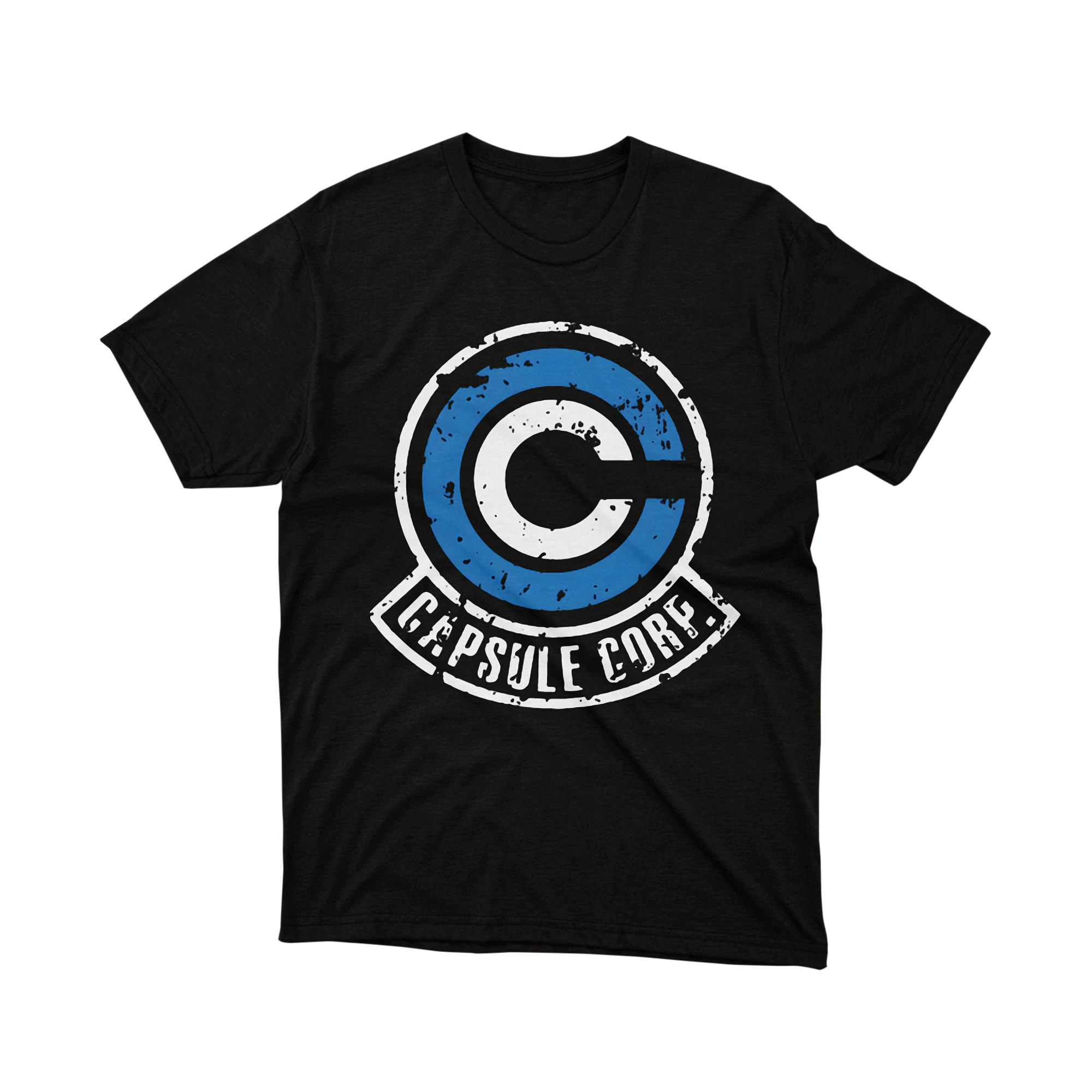 Capsule Corp Logo Shirt Vintage Anime Symbol Graphic Tee Classic Blue Emblem Shirt for Men and Women