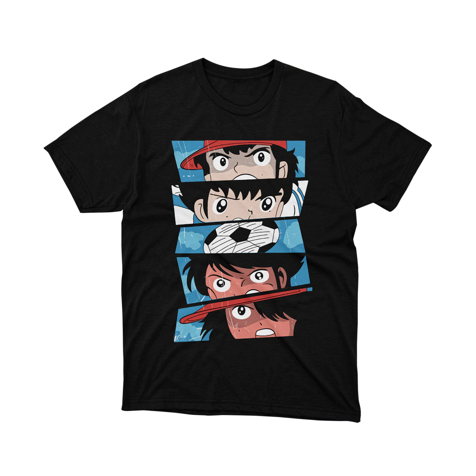 Captain Tsubasa Ozora Hyuga Wakabayashi Angry Eyes T Shirt