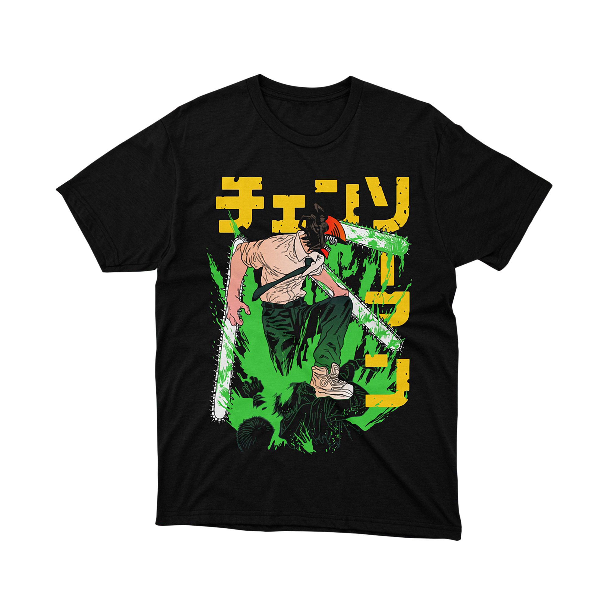 Chainsaw Man Action Pose Tee Unisex Anime Graphic Shirt Japanese Manga Style Gift for Fans