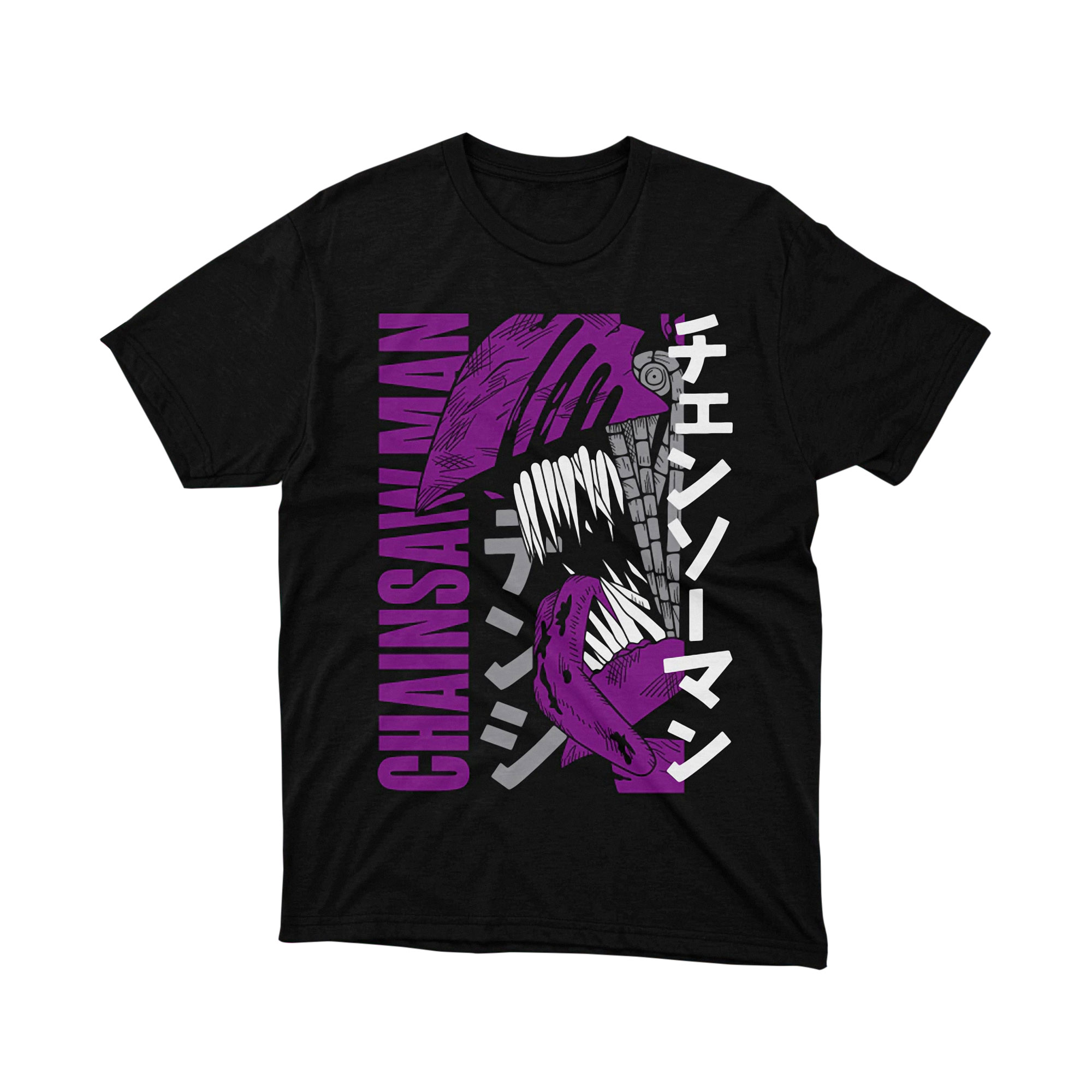 Chainsaw Man Purple Devil Form Tee Unisex Japanese Manga Graphic Shirt Cool Anime Gift for Fans