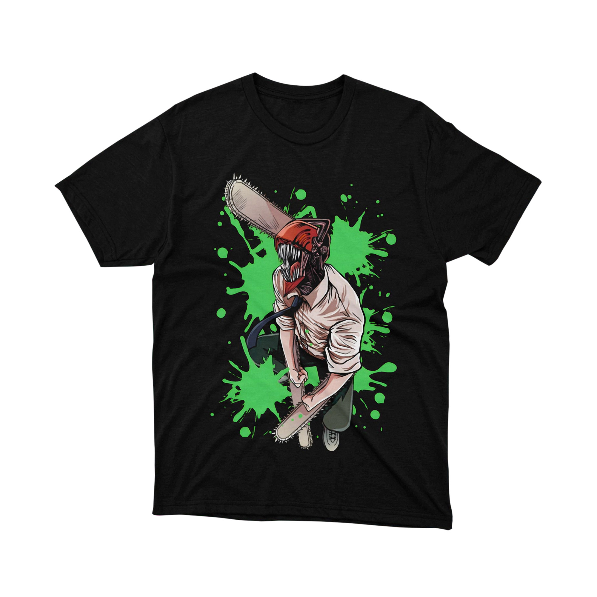 Chainsaw Man Red Slash T Shirt Anime Graphic Tee Unisex Japanese Manga Shirt for Fans Gift for Men and Women