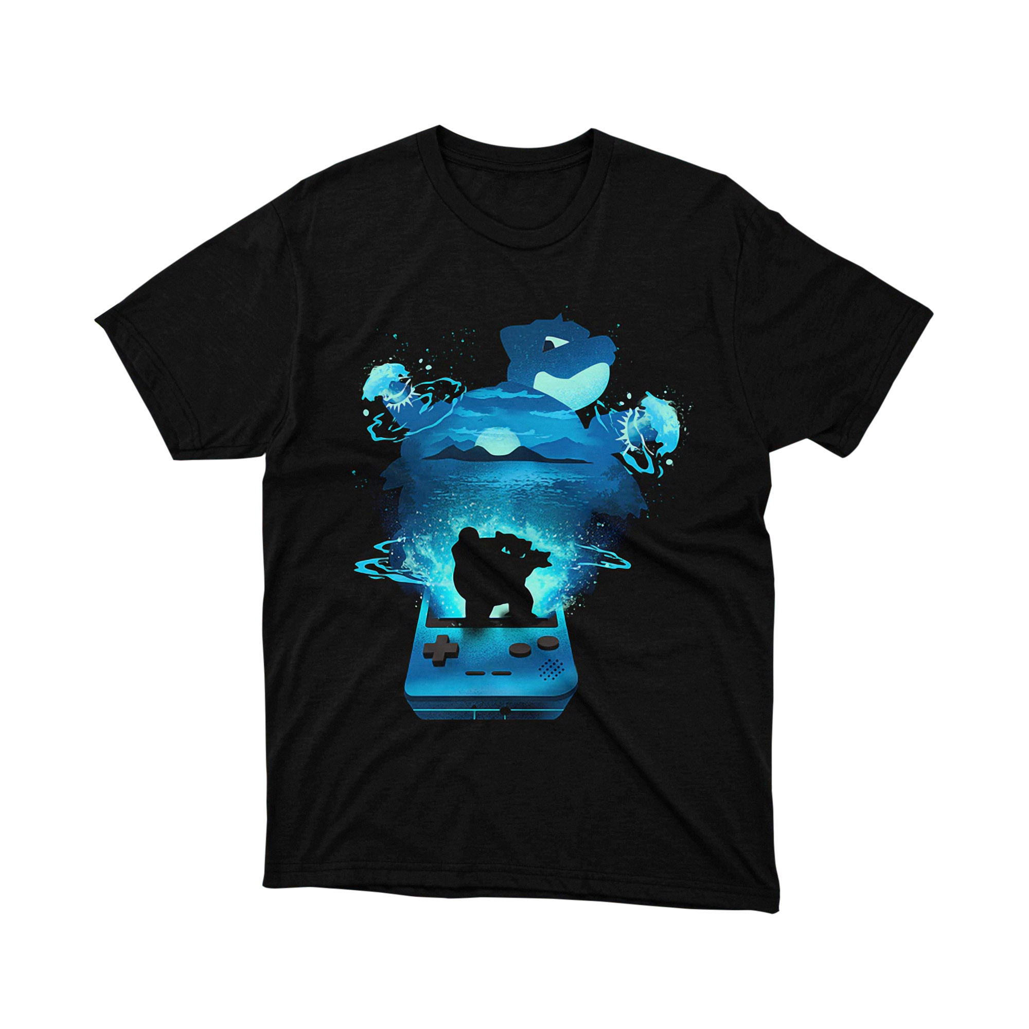 Charizard Gameboy Fire Dragon Orange Shadow Vintage Pixel Art T Shirt