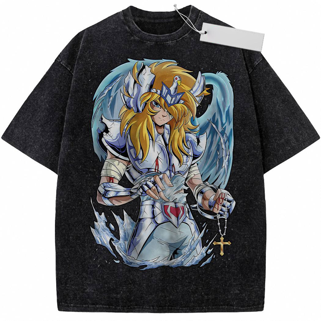 Cygnus Hyoga Shirt, Saint Seiya Shirt, Anime Shirt, Vintage Tee 1