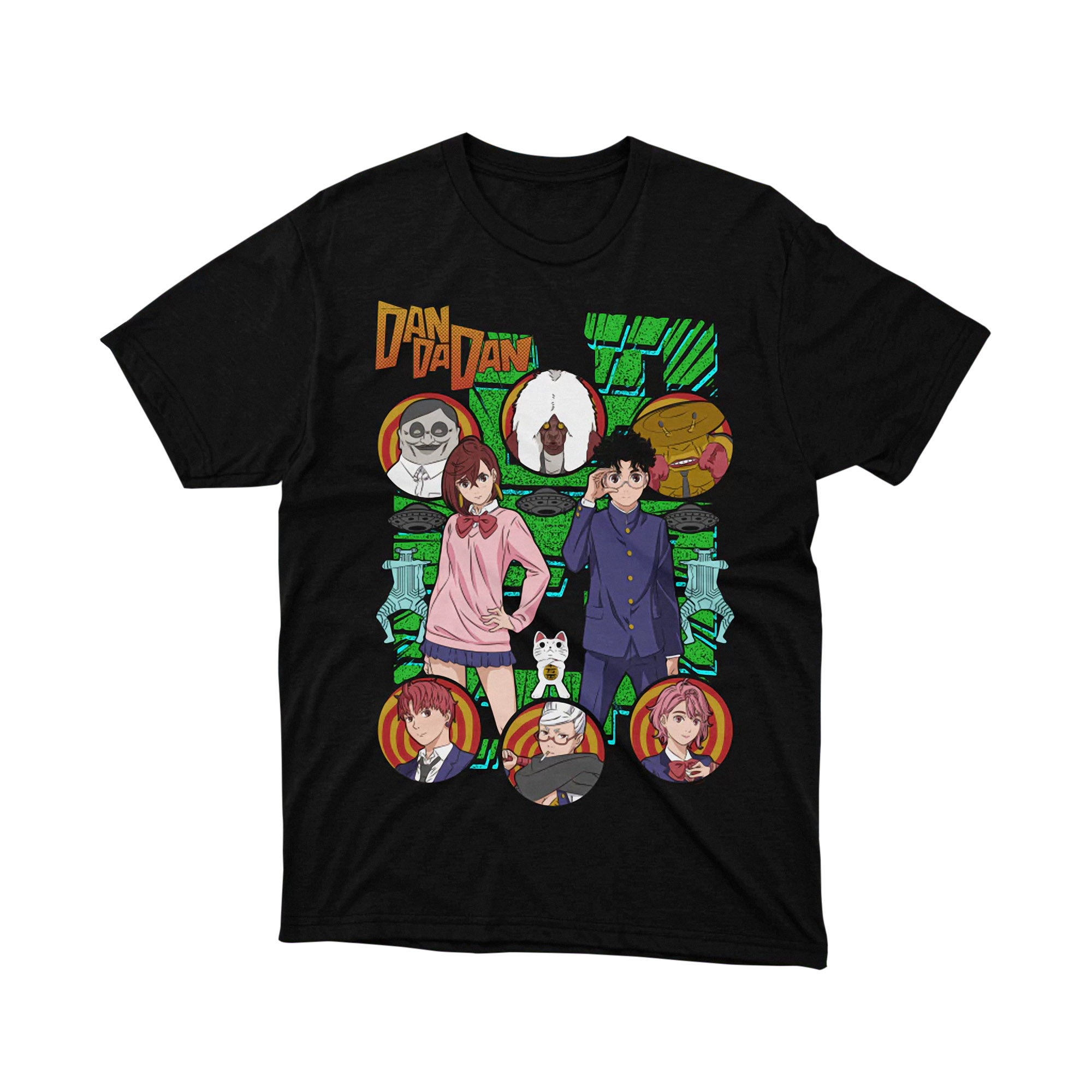 Dan Da Dan Main Cast Character Art Shirt