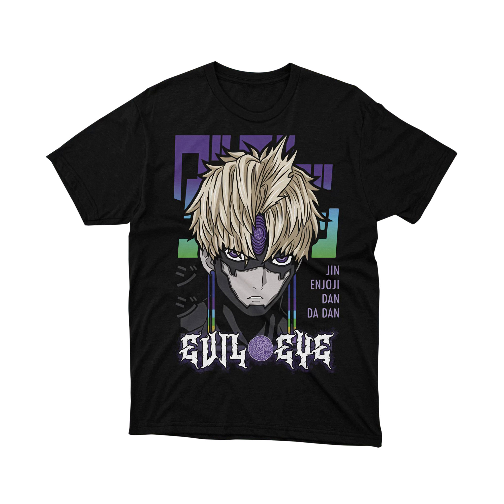 Dandadan Jin Enjoji Evil Eye Anime T-Shirt, Stylish Manga Villain Graphic Tee