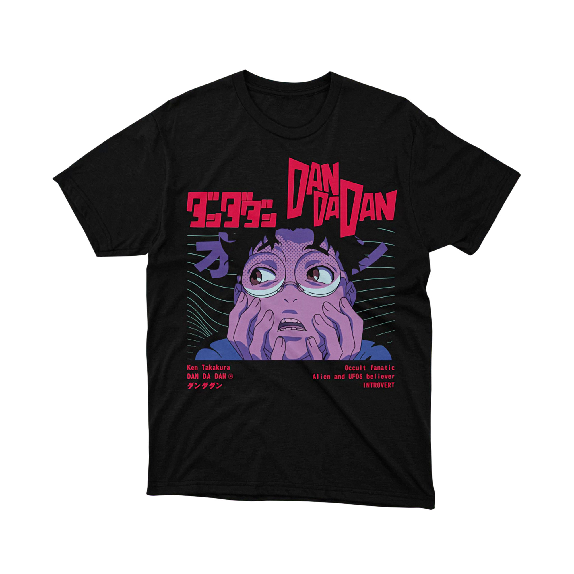 Dandadan Ken Takakura Occult Believer Anime T-Shirt, Japanese Manga Fan Tee