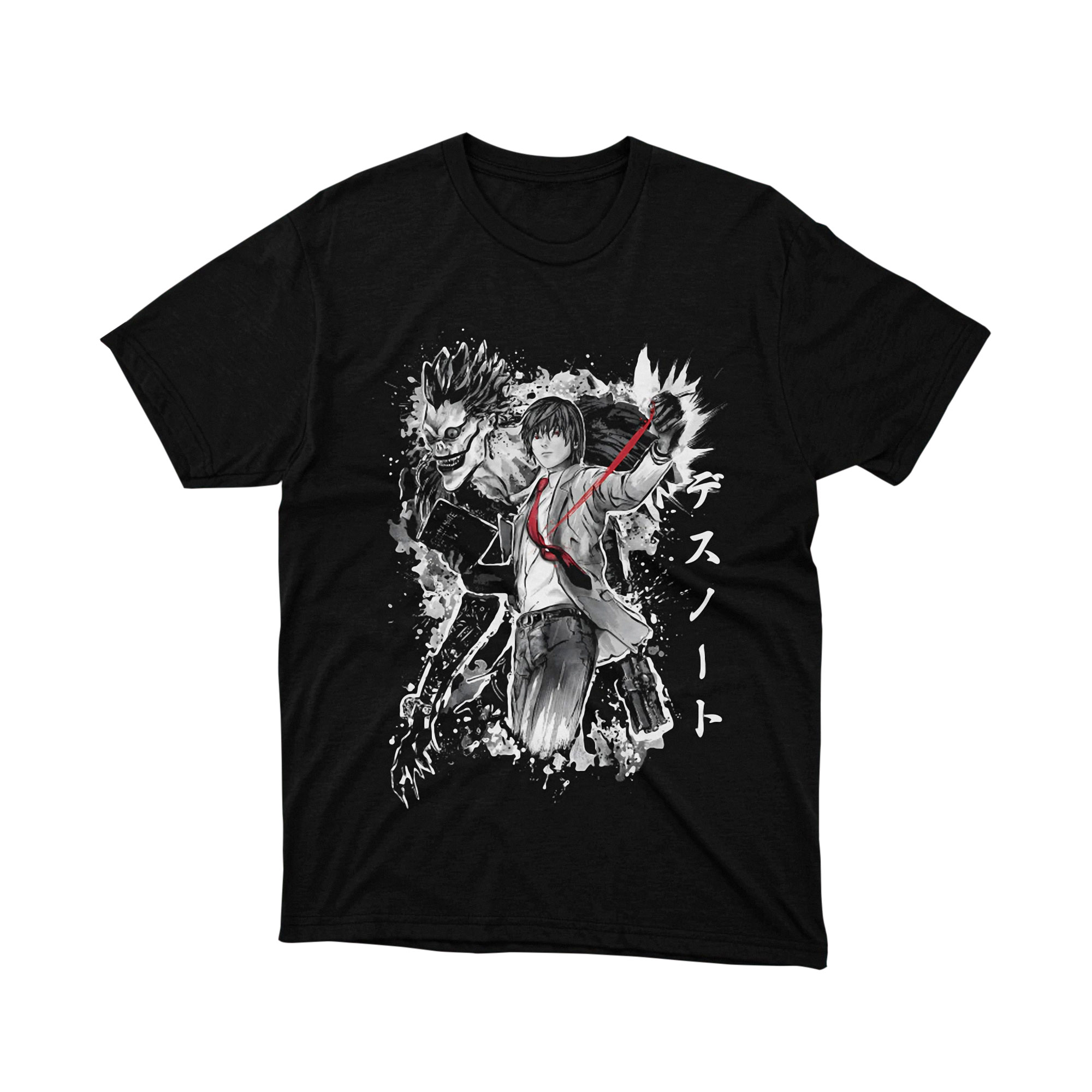 Death Note Light and Ryuk Dynamic Manga Art Unisex T Shirt