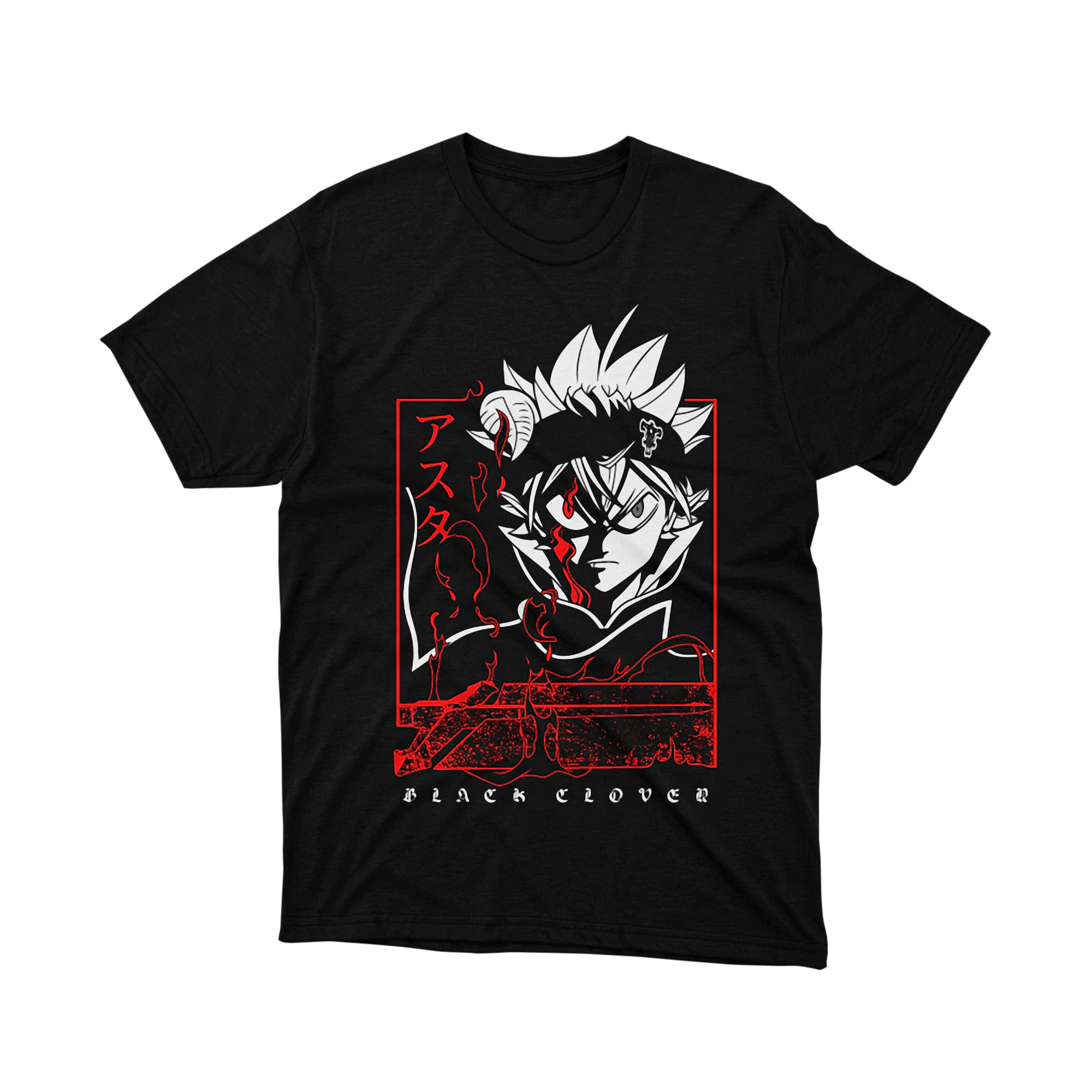 Demon Asta Black Clover T-Shirt Anti Magic Transformation Shirt, Anime Comic Cosplay Tee