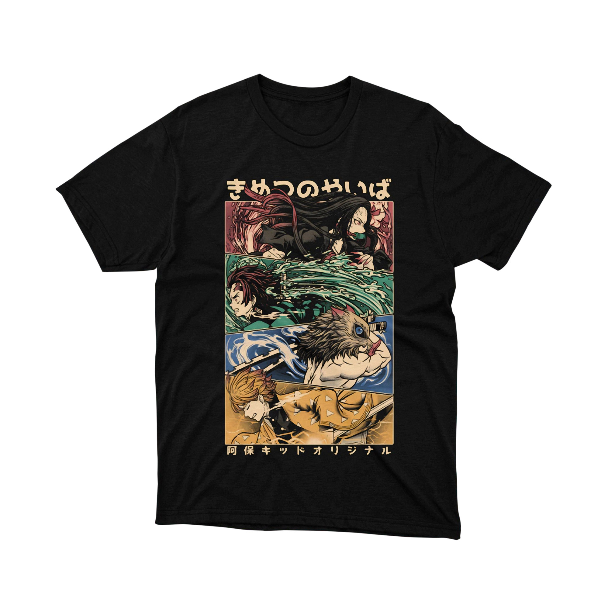 Demon Slayer Action Panel Anime Graphic T Shirt Unisex Manga Style