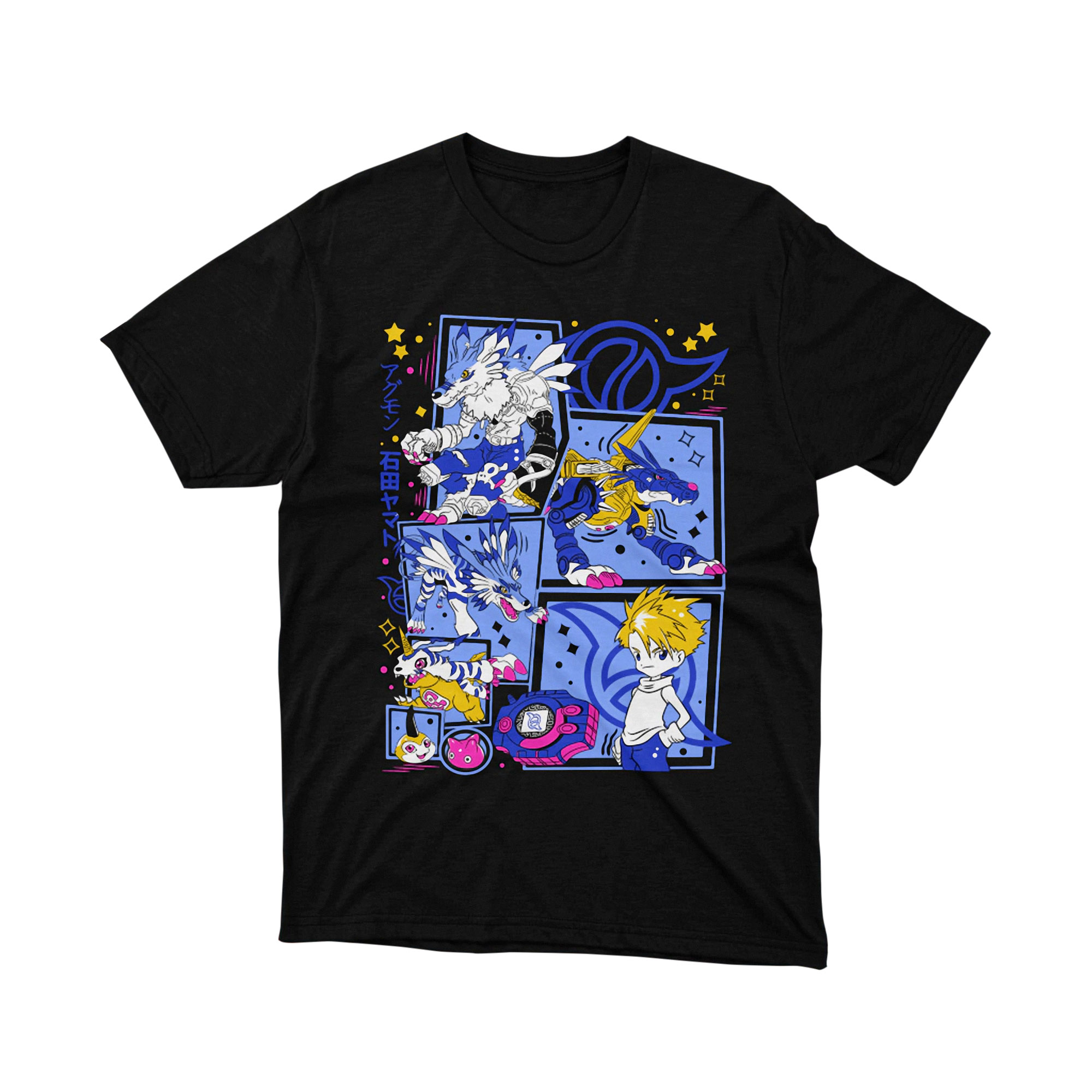 Digimon Matt Ishida Garurumon Gabumon Anime T Shirt Cool DigiDestined 1999