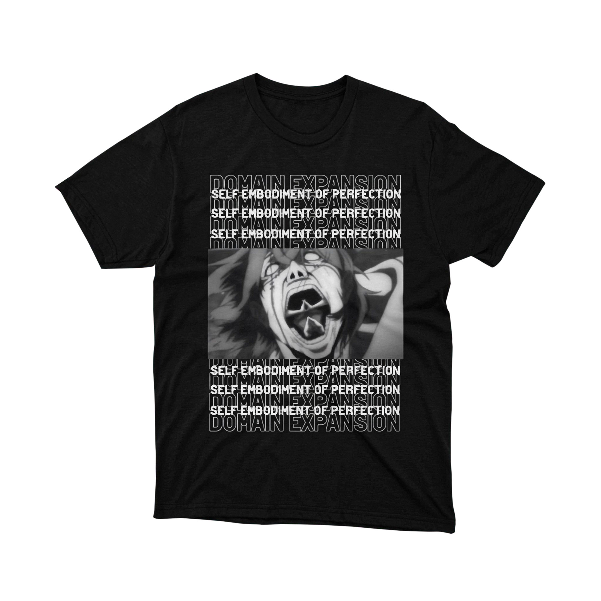 Domain Expansion Anime T Shirt, Jujutsu Kaisen Sukuna Graphic Tee for Men and Women, Japanese Manga Style Shirt, Otaku Gift