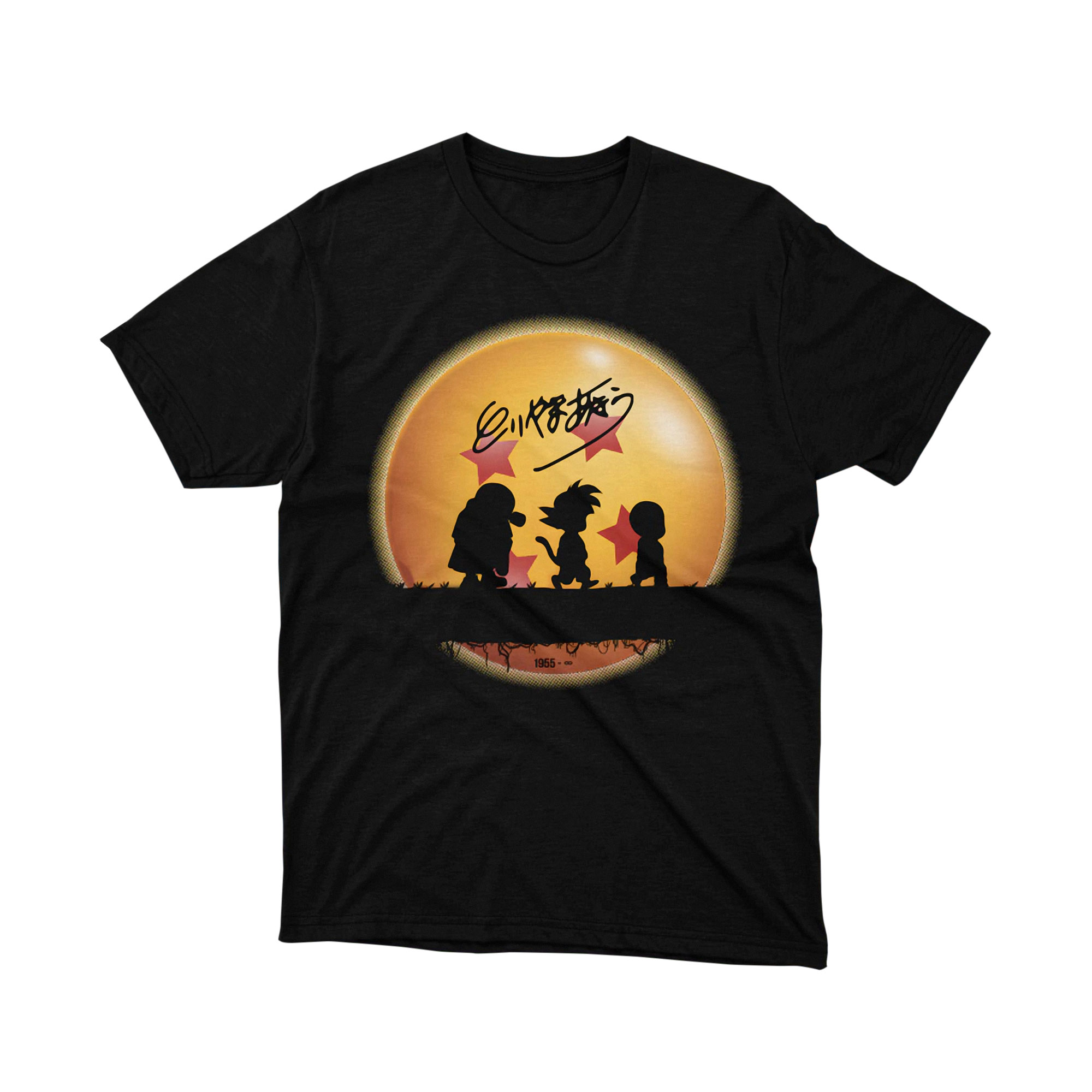 Dragon Adventure Retro Graphic Tee Japanese Sunset Silhouette Shirt Nostalgic Anime Style Tee for Men and Women