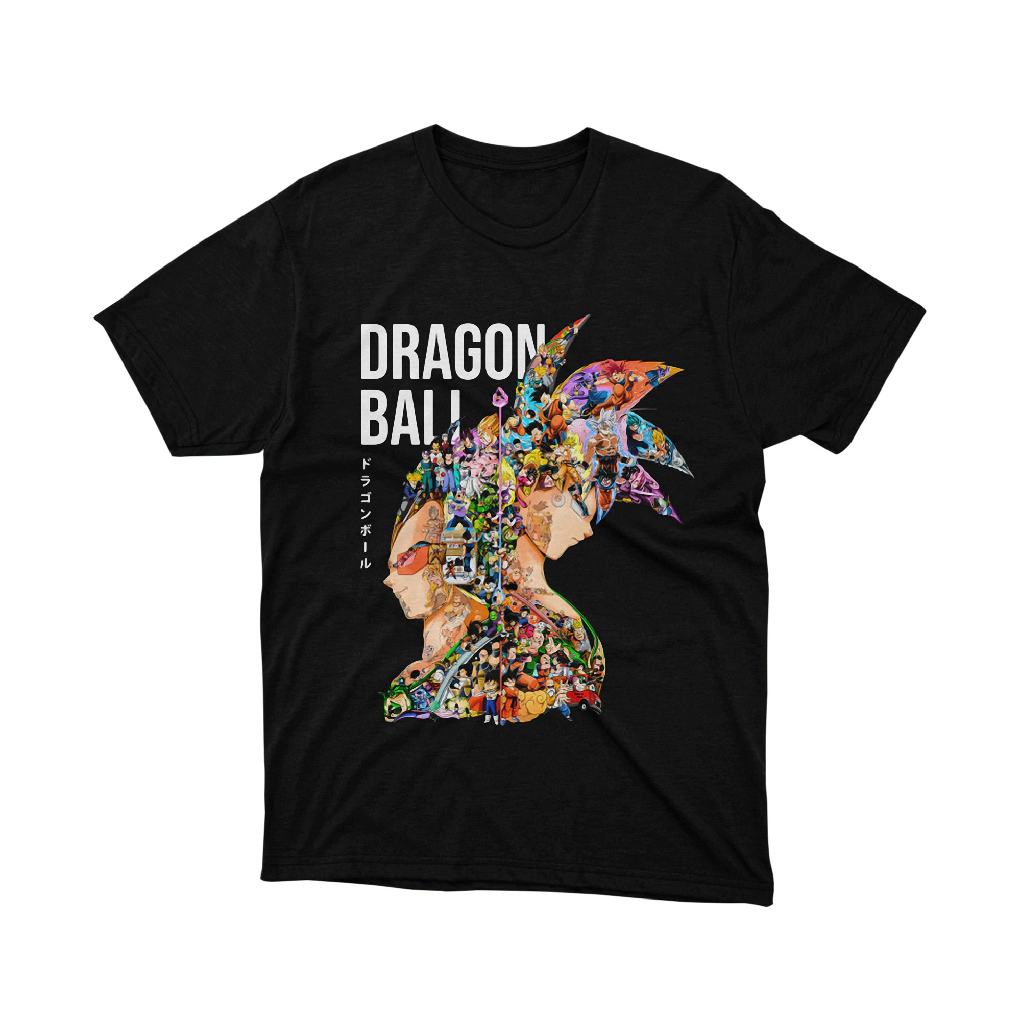 Dragon Ball Character Collage Tee Unisex Anime Graphic Shirt Japanese Manga Design Gift for Classic Anime Fans
