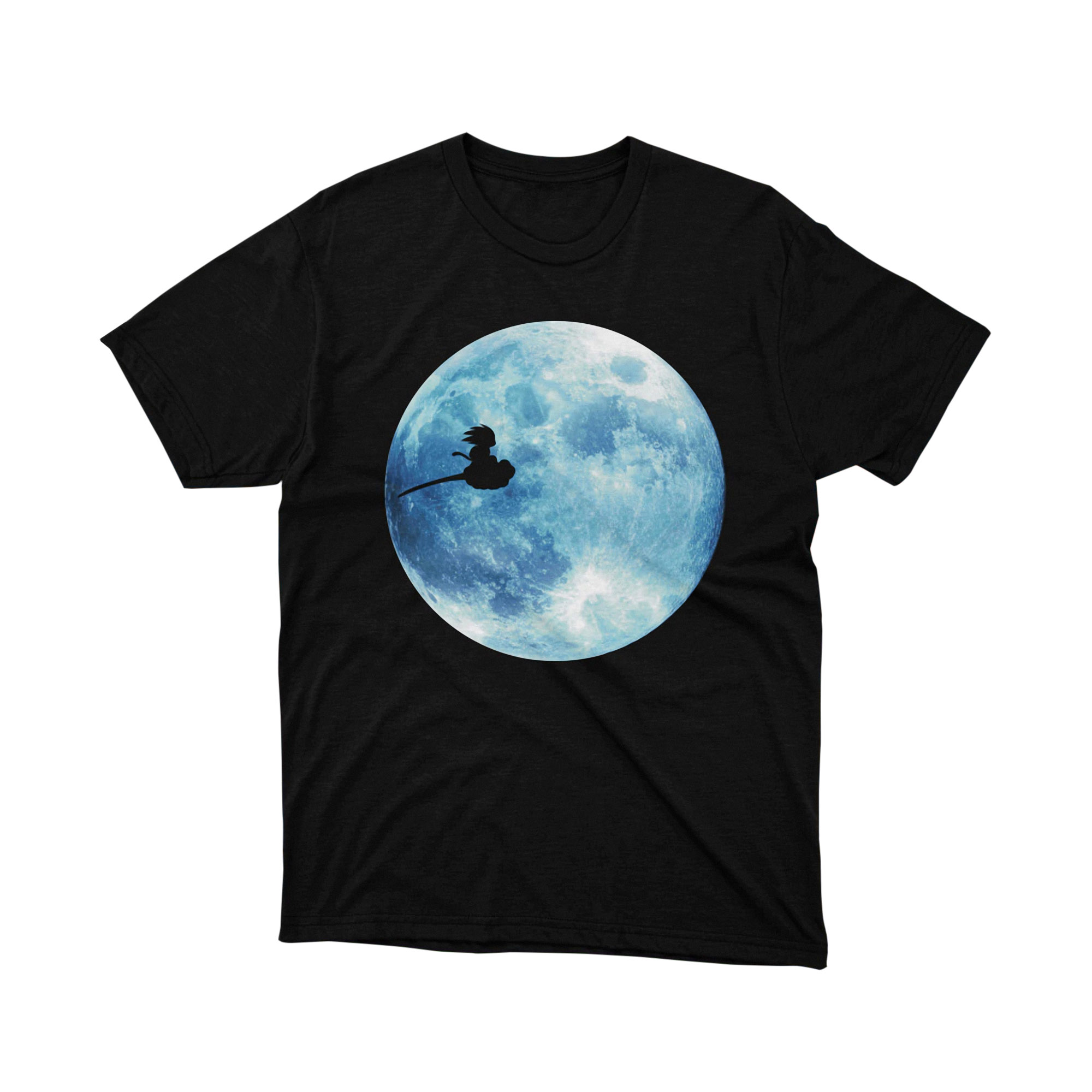 Dragon Ball Moon Flight Tee Unisex Anime Graphic Shirt Japanese Manga Style Night Sky Gift for Anime Lovers