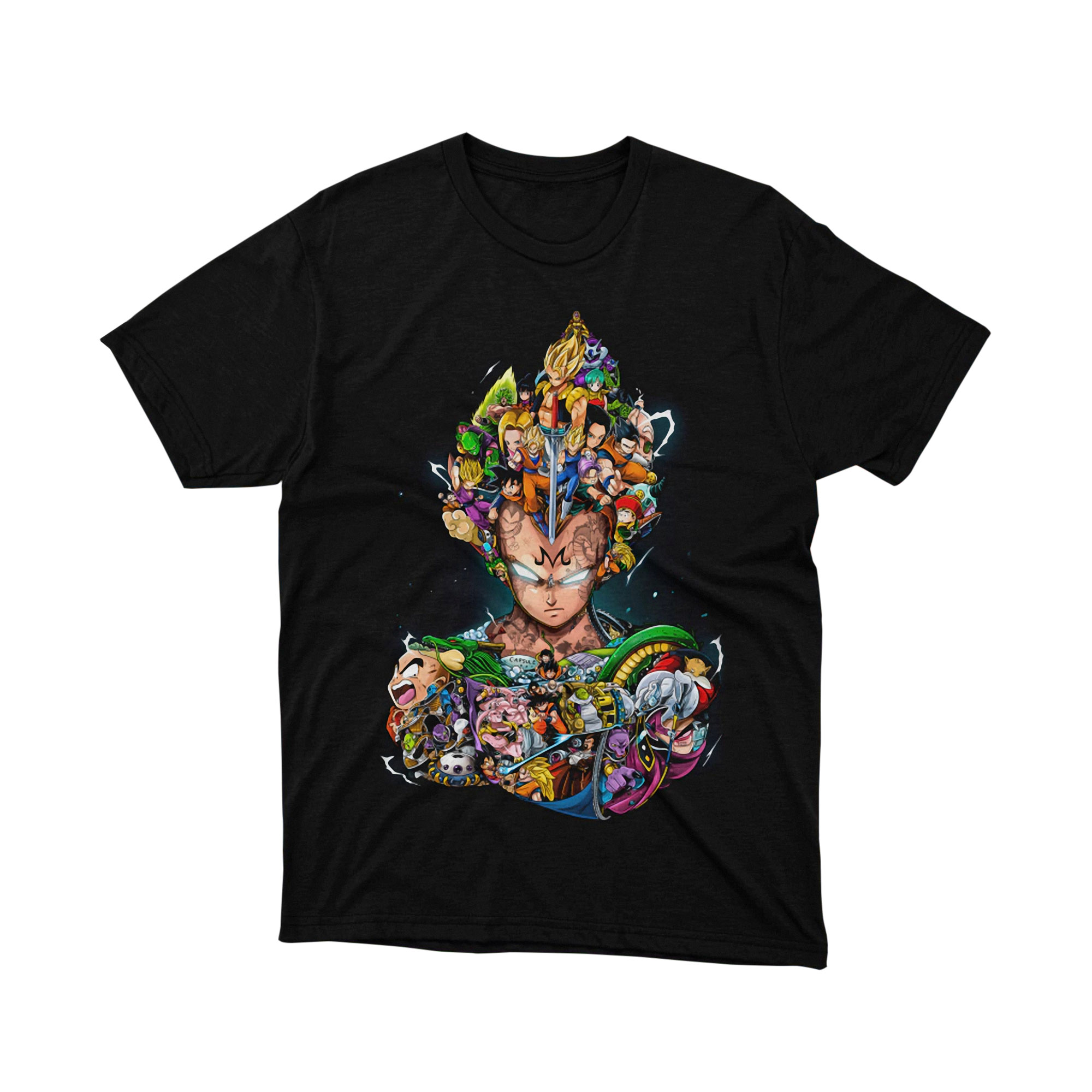 Dragon Ball Z Character Art Tee Unisex Anime Graphic Shirt Japanese Manga Style Battle Scene Gift for Fans