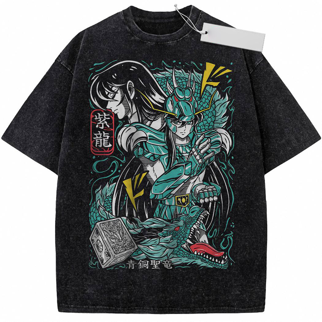 Dragon Shiryu Shirt, Saint Seiya Shirt, Anime Shirt, Vintage T Shirt 9