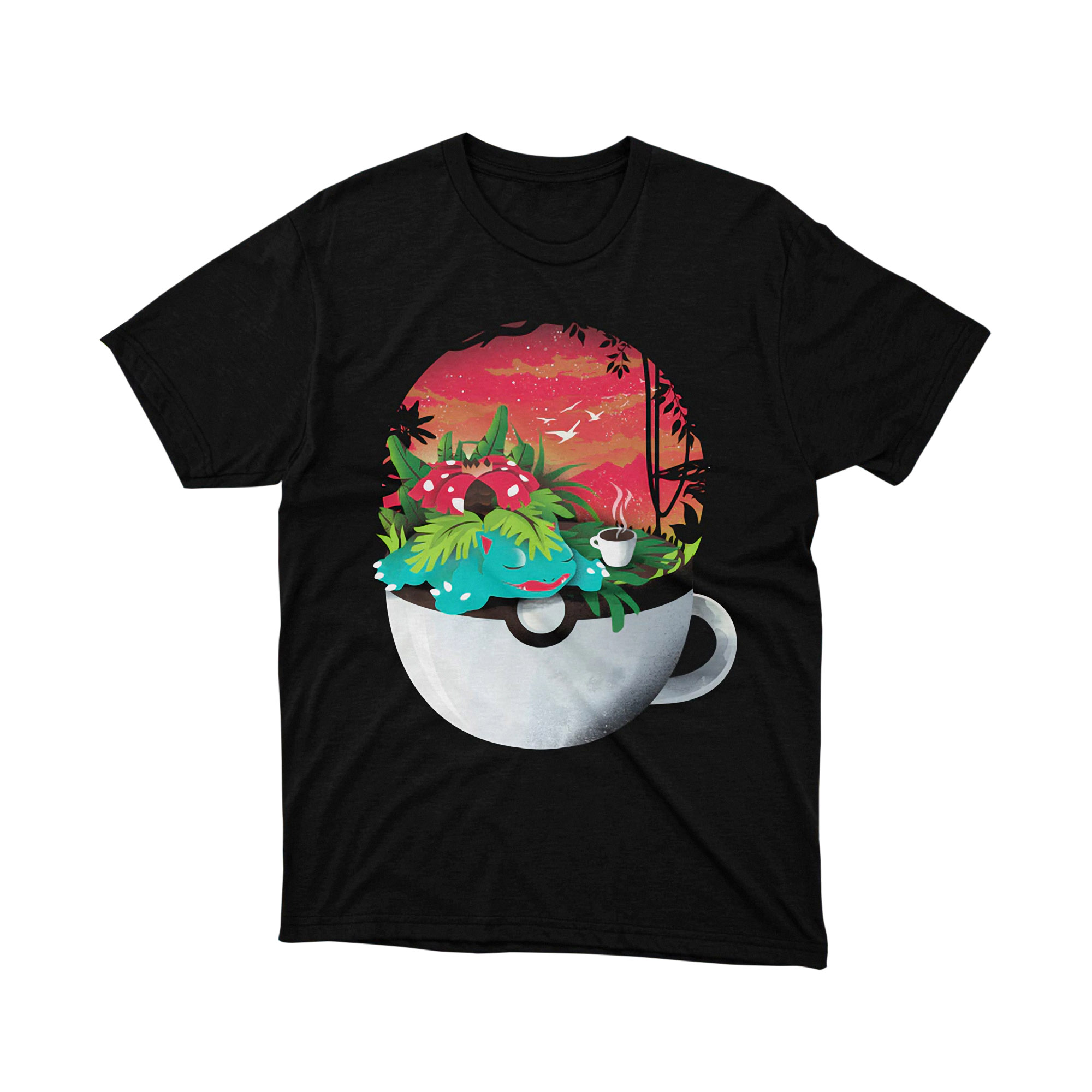 Eeveelutions Pop Art Square Color Faces Modern Pokemon Graphic T Shirt