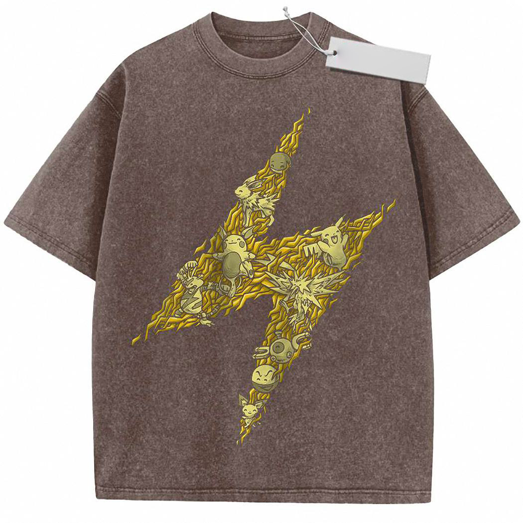 Electric Type Shirt, Pokemon shirt, Anime Shirt, Vintage Tee 8
