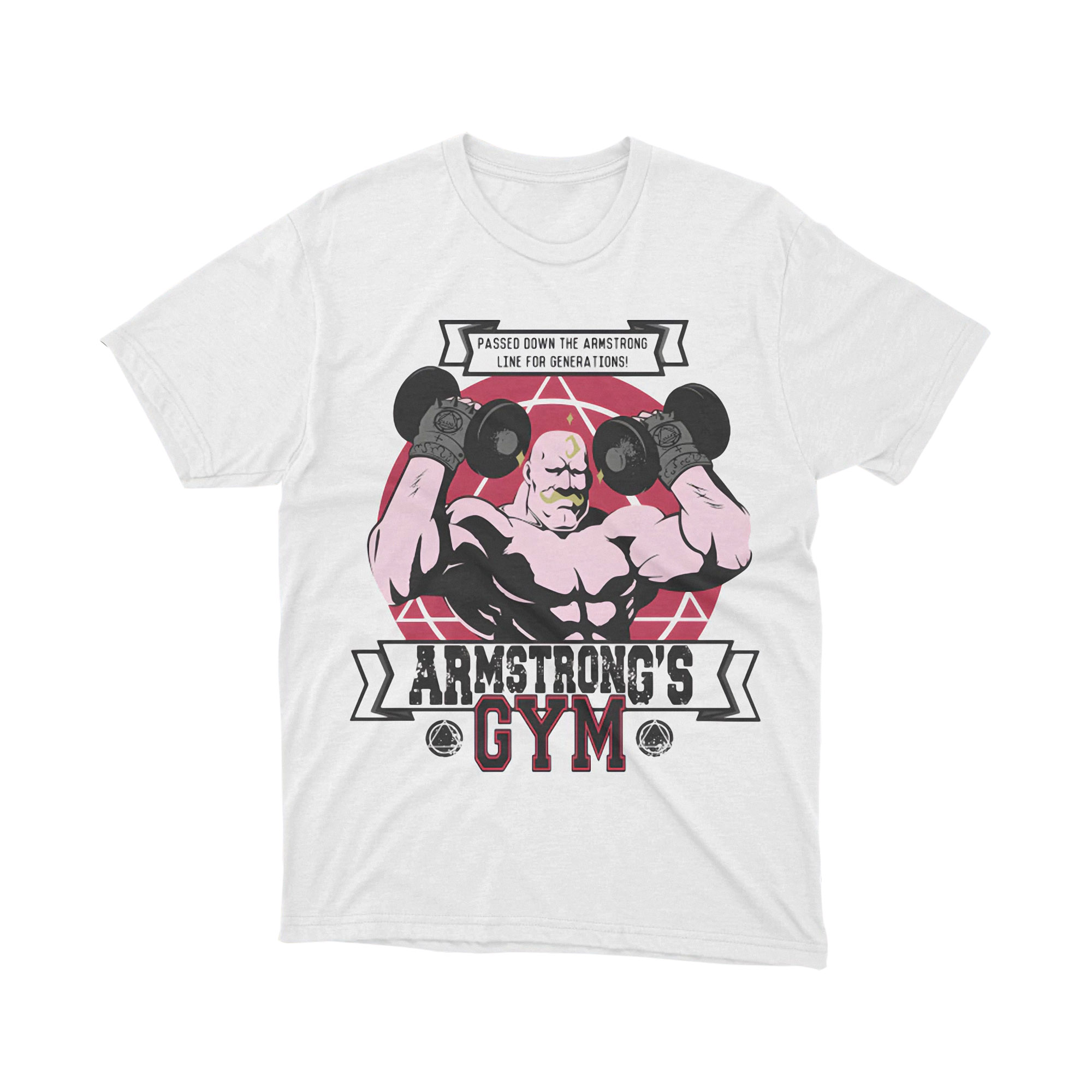 Fullmetal Alchemist T Shirt Armstrongs Gym Muscle Alchemist Anime Fan