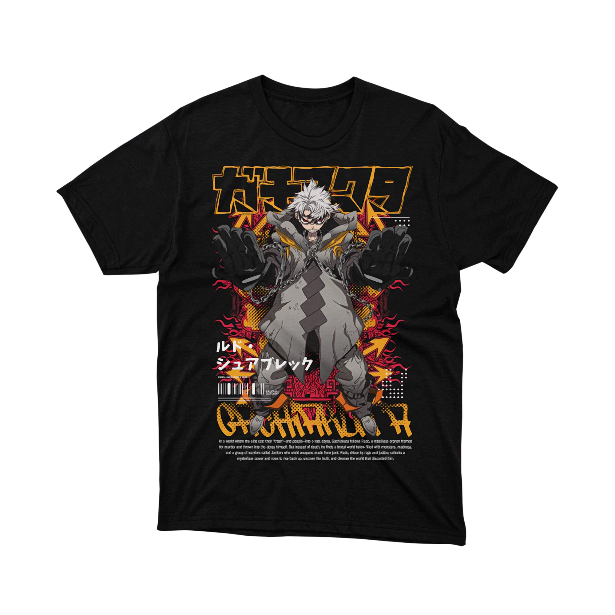 Gachiakuta T Shirt Rudo Surebrec Full Art Anime Manga Tee