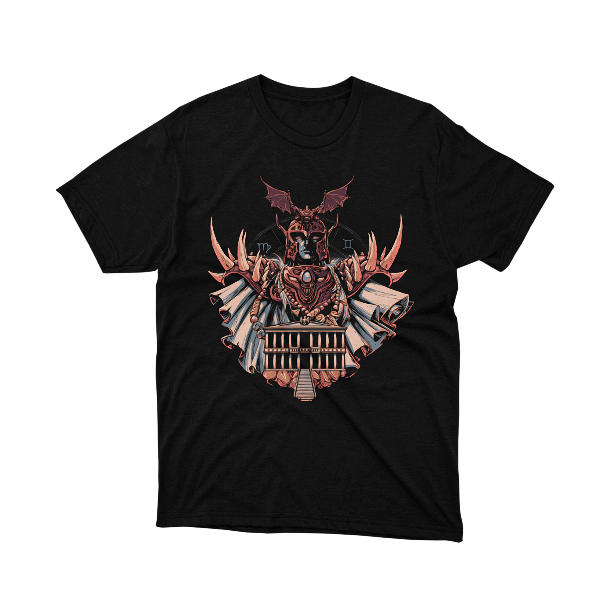 Gemini Temple Zodiac Armor T Shirt Saint Seiya Anime Graphic Tee Unisex Japanese Manga Shirt for Fans Mythic Gift