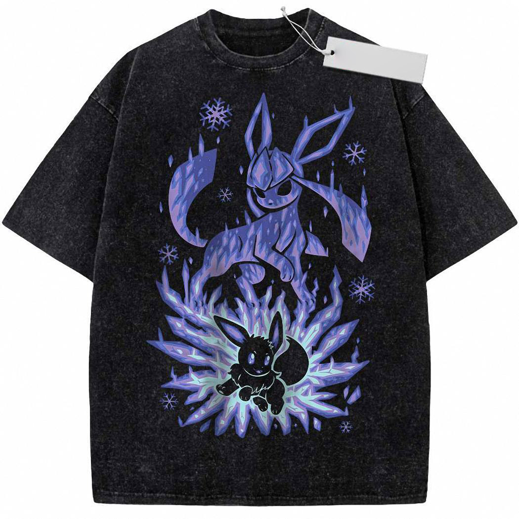 Glaceon Shirt, Eevee Shirt, Pokemon shirt, Anime Shirt, Vintage Tee 9