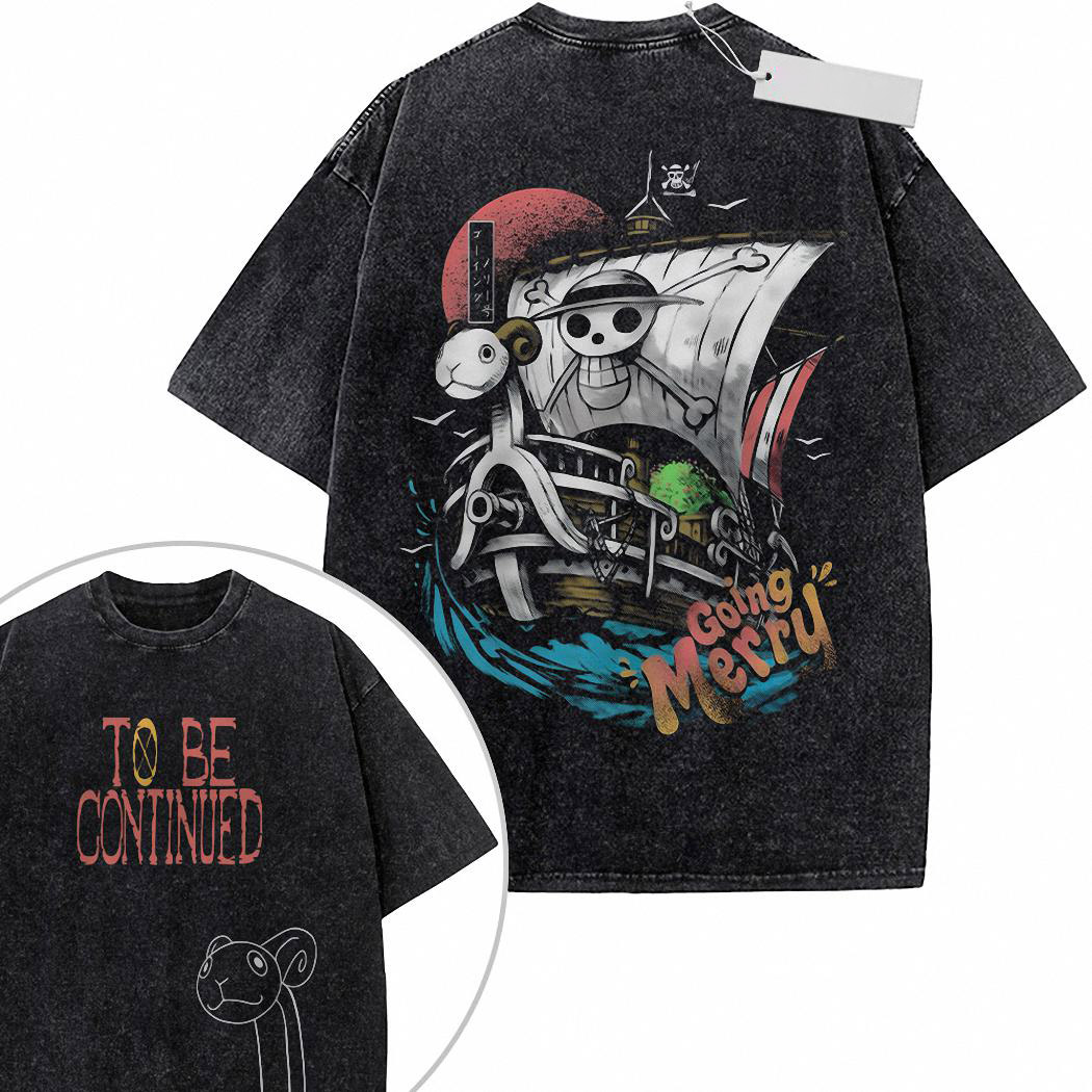 Going Merry Shirt, One Piece Shirt, Anime Shirt, Vintage T Shirt 2 Sided