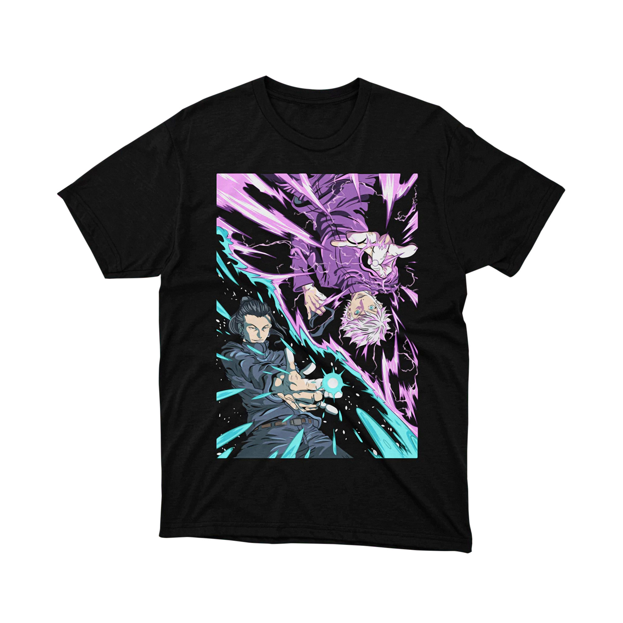 Gojo Satoru vs Suguru Geto Jujutsu Kaisen Anime Duel Graphic T Shirt