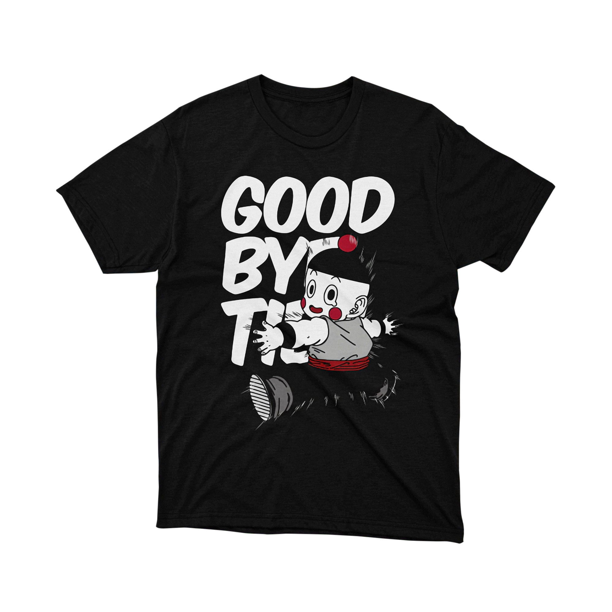 Goodbye Friend Anime Graphic Tee Vintage Cartoon Character Shirt Nostalgic Japanese Style Tee for Men and Women
