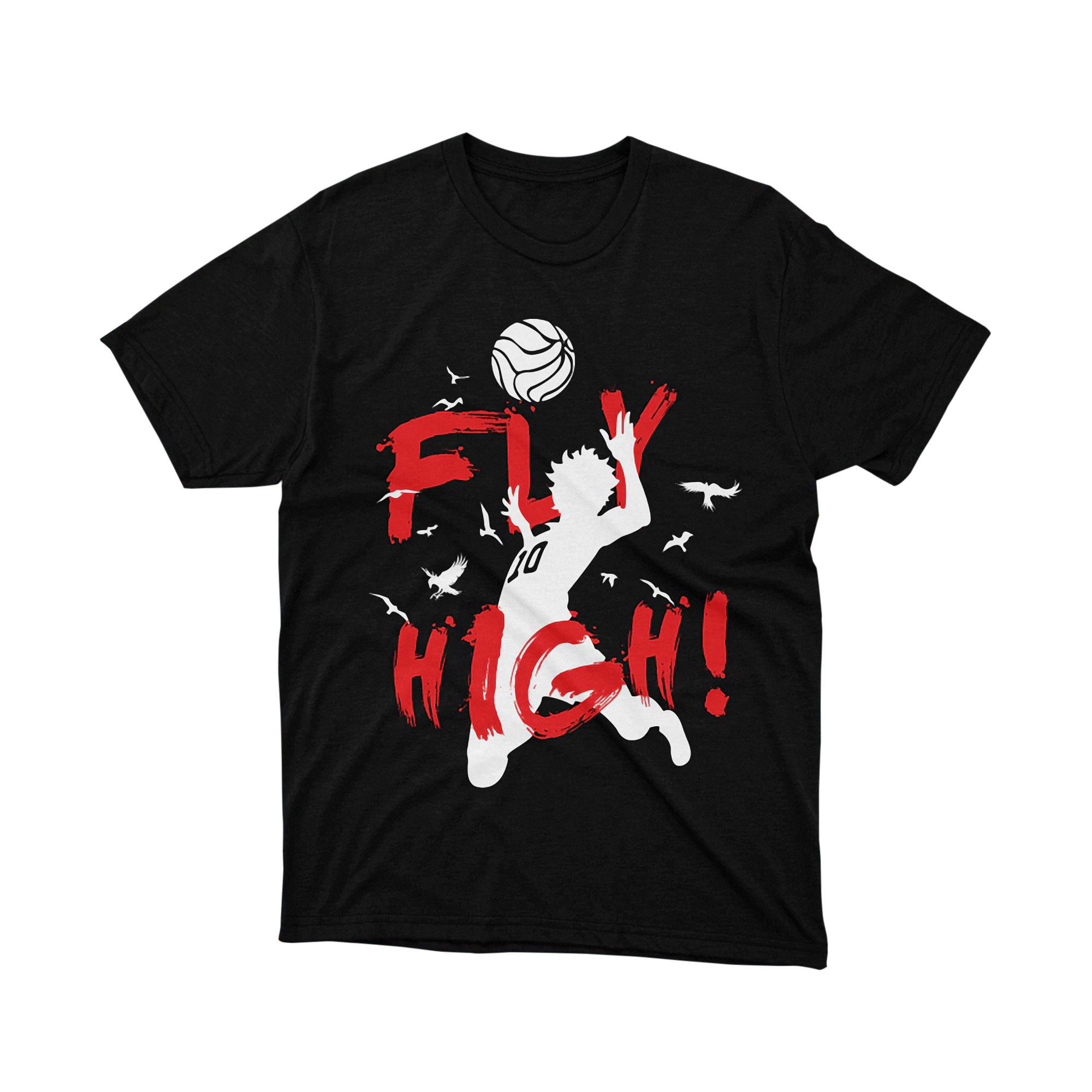 Haikyu Karasuno Fly High Hinata Shoyo T Shirt Anime Merch