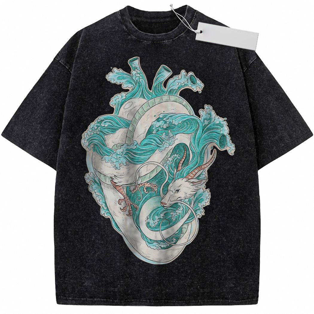 Haku Dragon Shirt, Spirited Away Shirt, Studio Ghibli Shirt, Anime Shirt, Vintage T Shirt 7