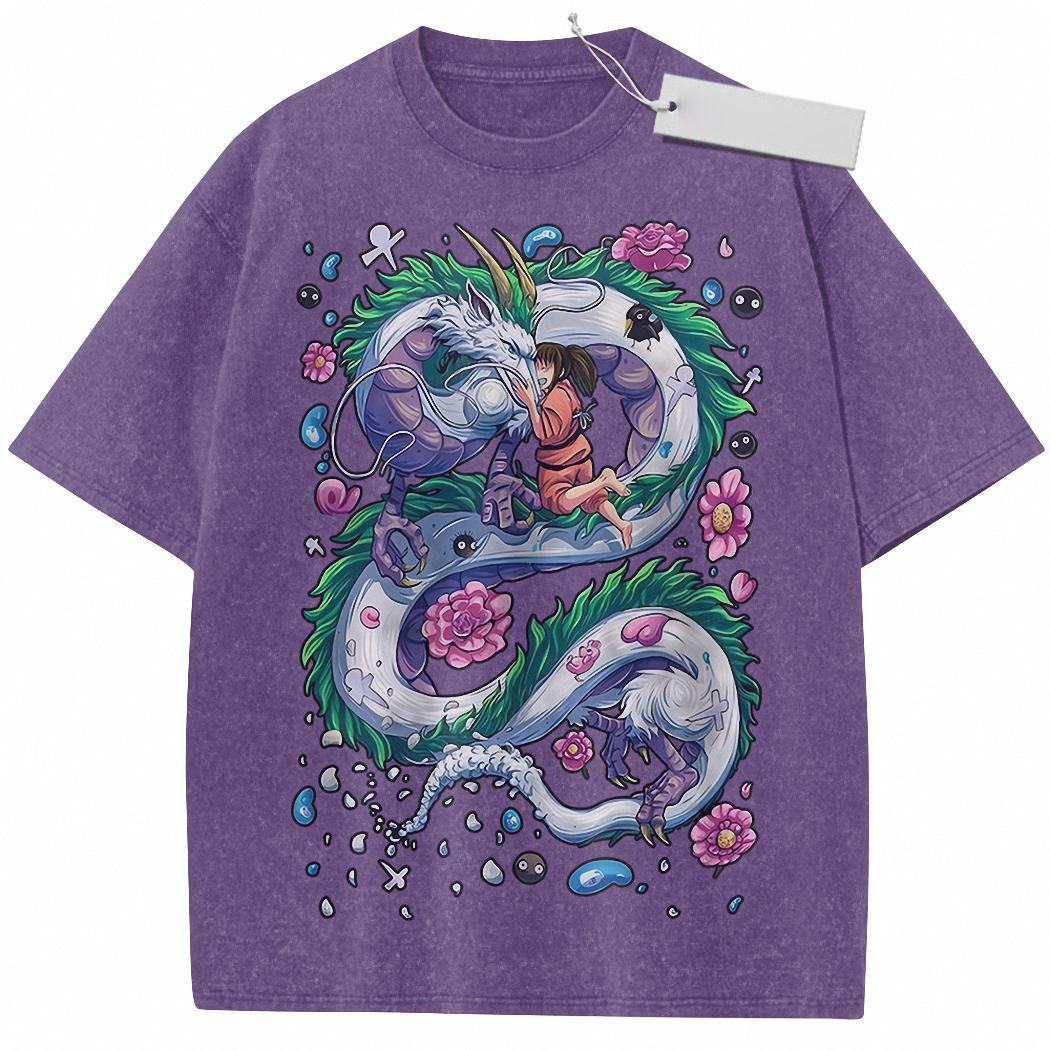 Haku vs Chihiro Shirt, Spirited Away Shirt, Studio Ghibli Shirt, Anime Shirt, Vintage T Shirt 9