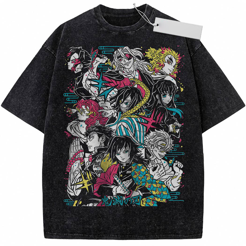 Hashira Shirt, Demon Slayer Shirt, Anime Shirt, Vintage T Shirt 4