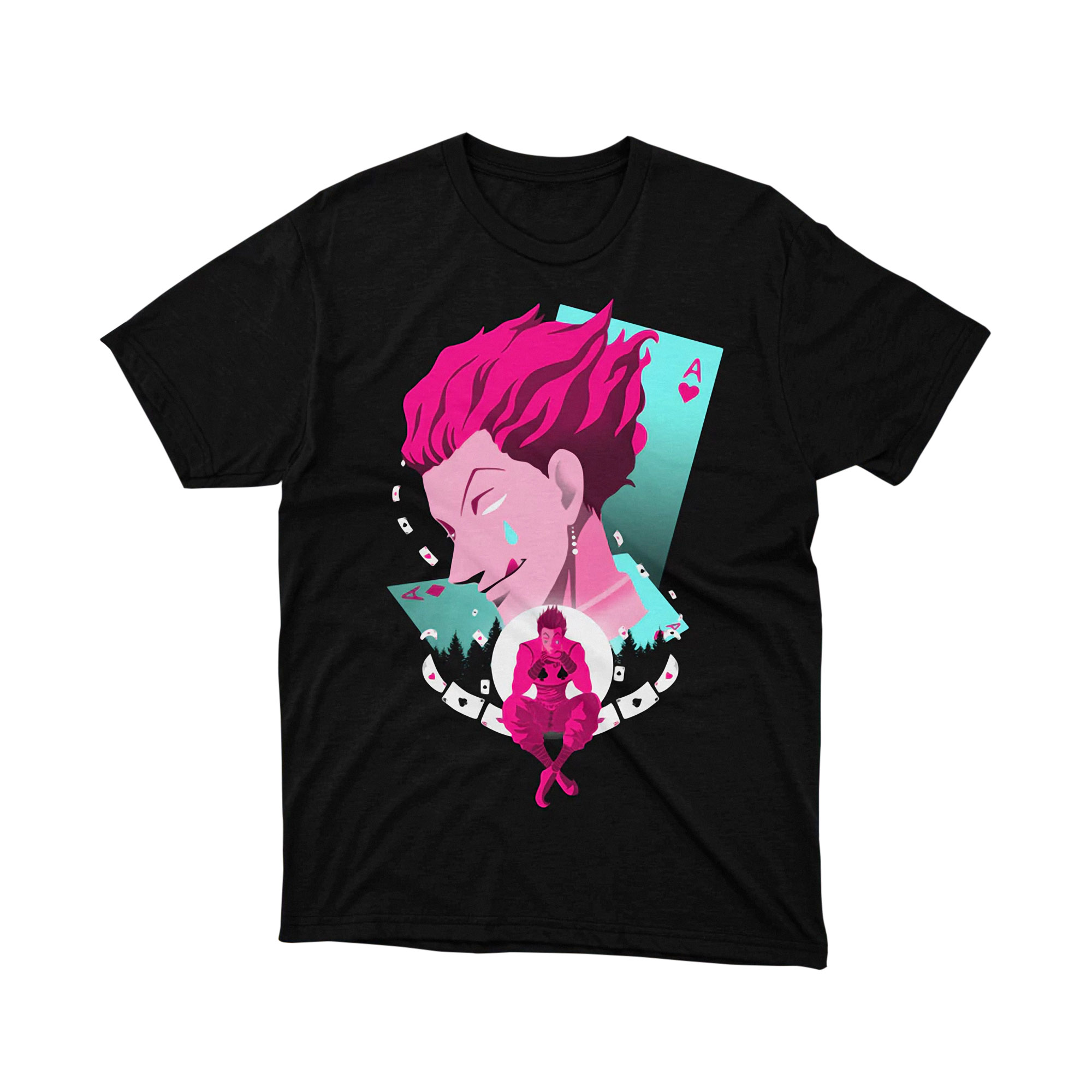 Hunter x Hunter Hisoka Morow Neon Art Anime T Shirt