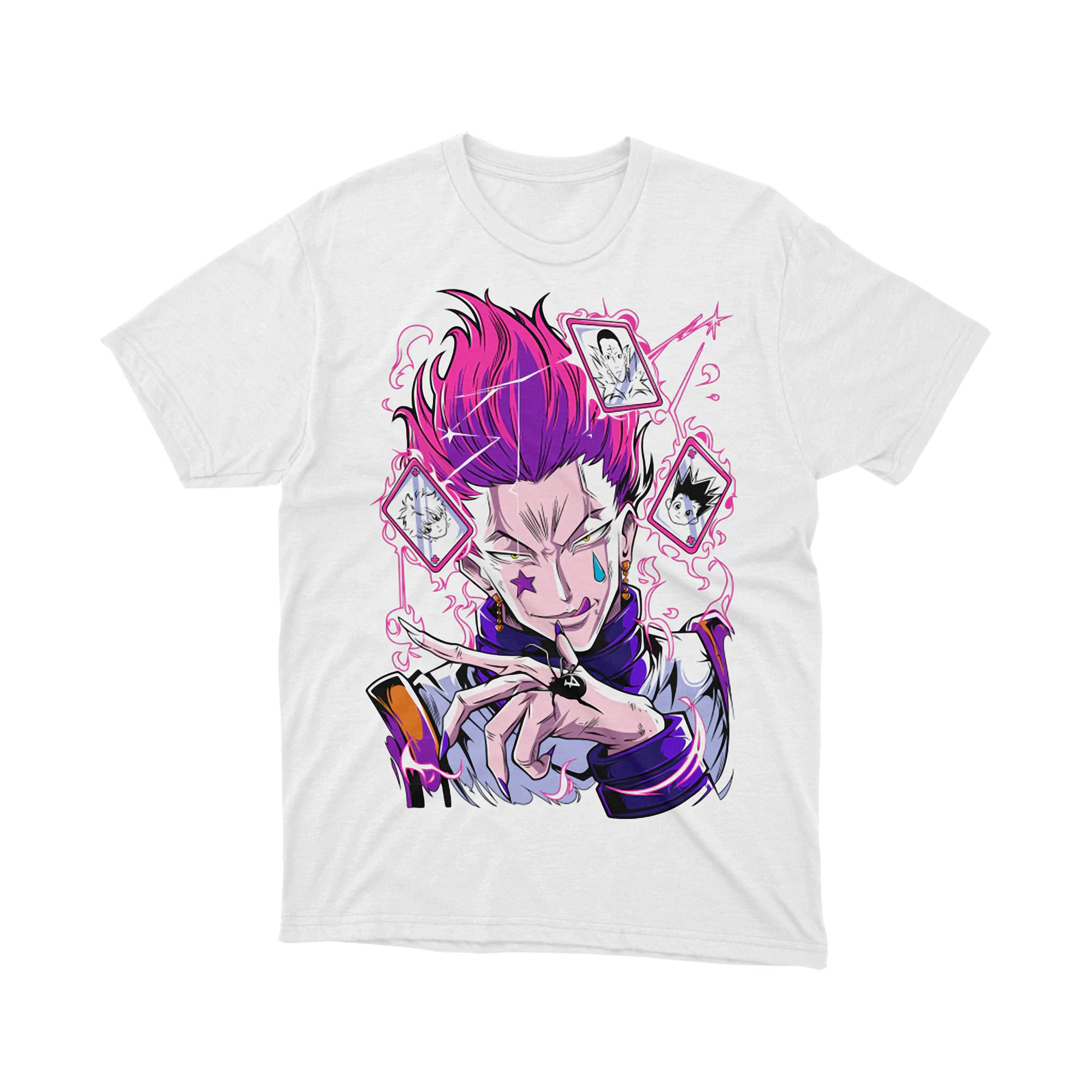 Hunter x Hunter Hisoka Morow Neon Style T Shirt White