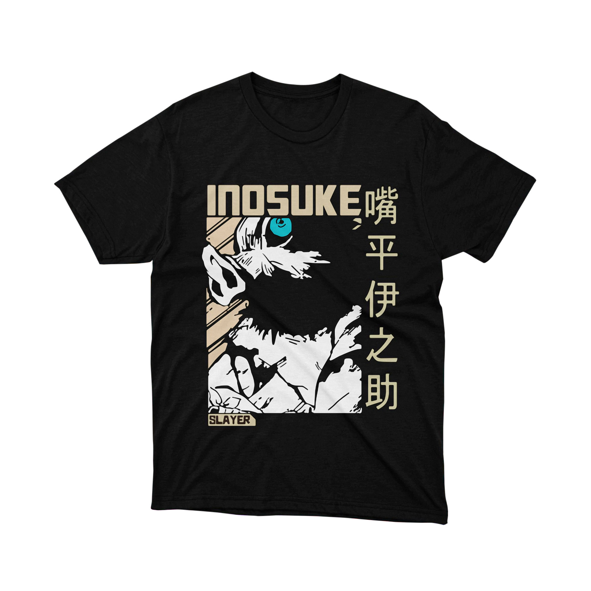 Inosuke Demon Slayer Japanese Boar Head Anime T Shirt Manga Graphic Tee